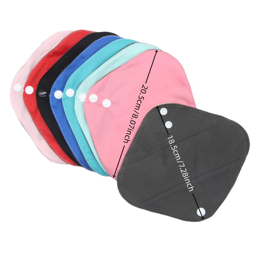 Large Random Prints Reusable Cloth Menstrual Pads Waterproof Sanitary Pads (5randompads)