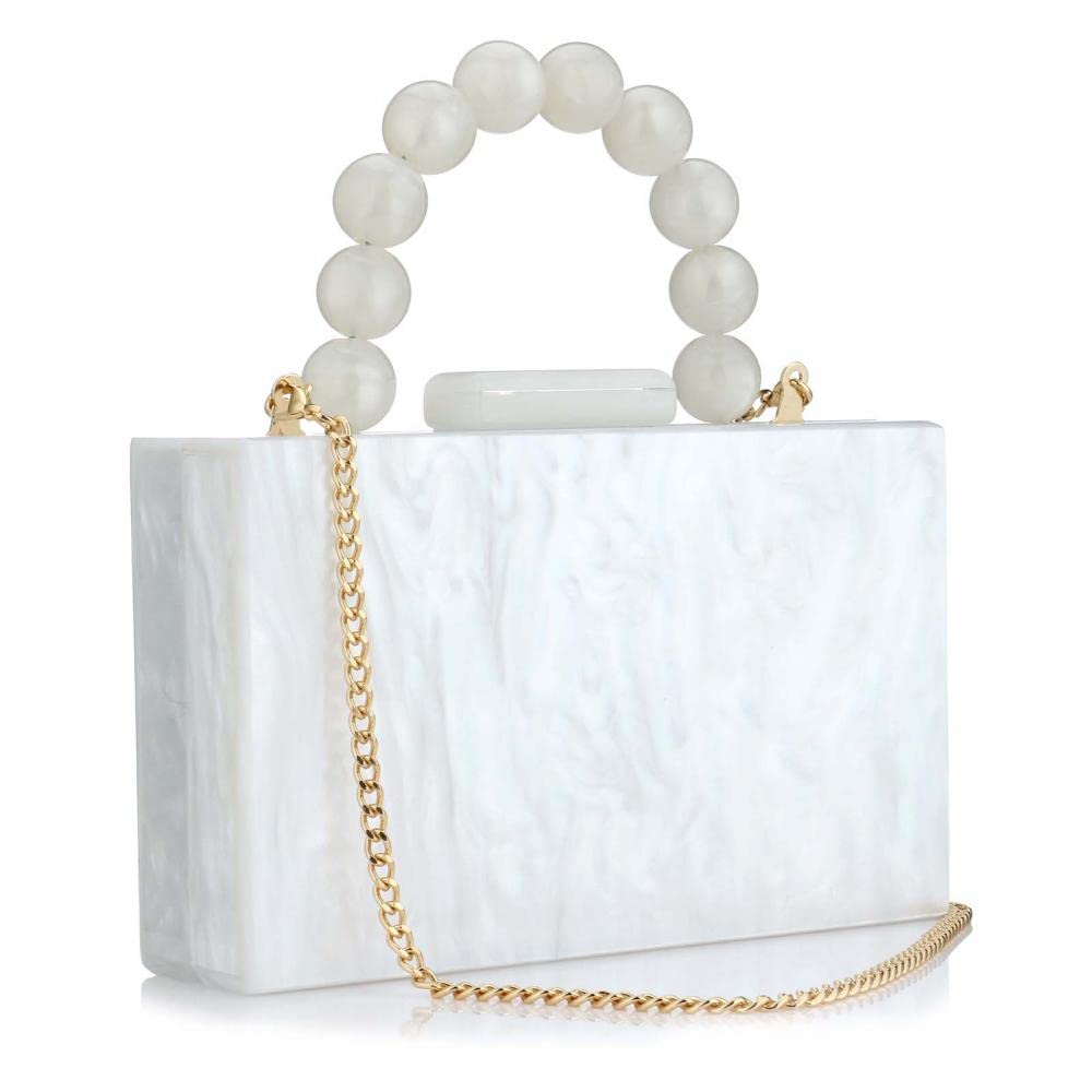 Gets Acrylic Clutch Purses for Women with Marbling Purses and Handbags Elegant Banquet Evening Crossbody Bag