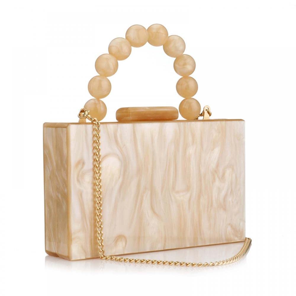 Gets Acrylic Clutch Purses for Women with Marbling Purses and Handbags Elegant Banquet Evening Crossbody Bag