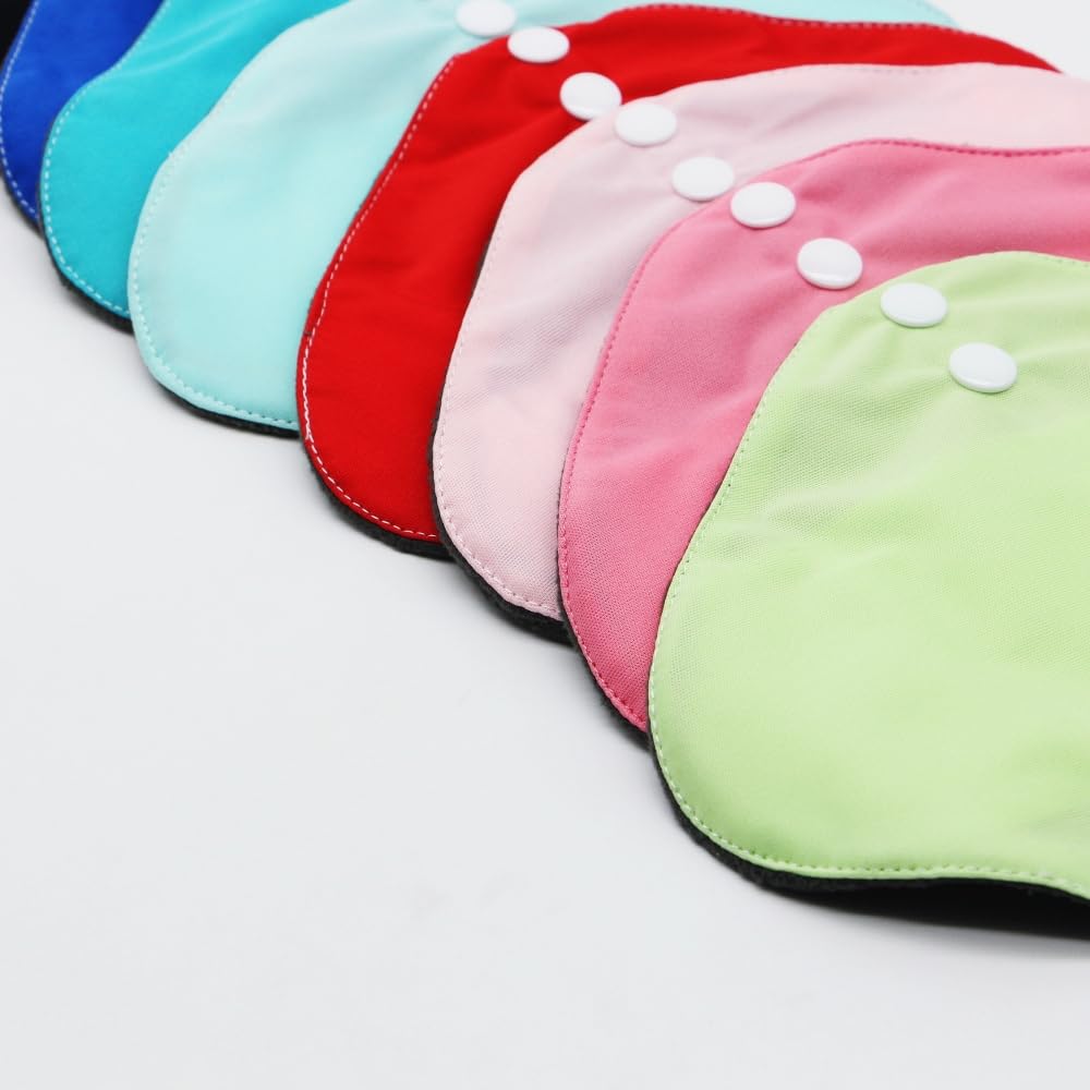 Large Random Prints Reusable Cloth Menstrual Pads Waterproof Sanitary Pads (5randompads)