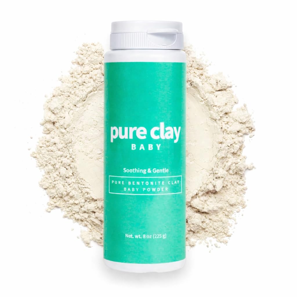 Pure Clay Detox | Therapeutic Grade Calcium Bentonite Clay Powder | GRAS-Affirmed | Indian Healing Face Mask | Deep Pore Cleansing | Body Wrap Hair Mask Bath | Ultra Fine | 16 oz | Acne Oily Skin Foot