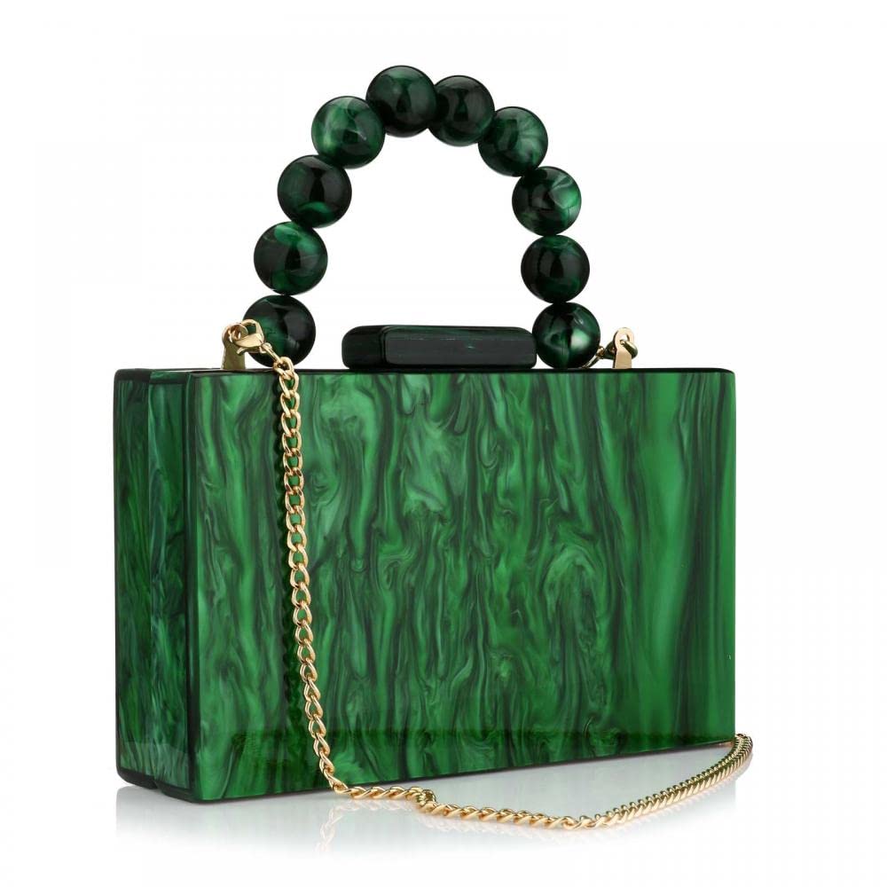 Gets Acrylic Clutch Purses for Women with Marbling Purses and Handbags Elegant Banquet Evening Crossbody Bag