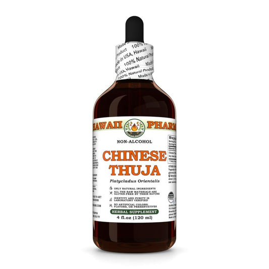 Chinese Thuja (Platycladus Orientalis) Dry Seed Glycerite, Made in Hawaii, All Natural, Vegan, Lab Tested Alcohol-Free Liquid Extract - 2 fl.oz