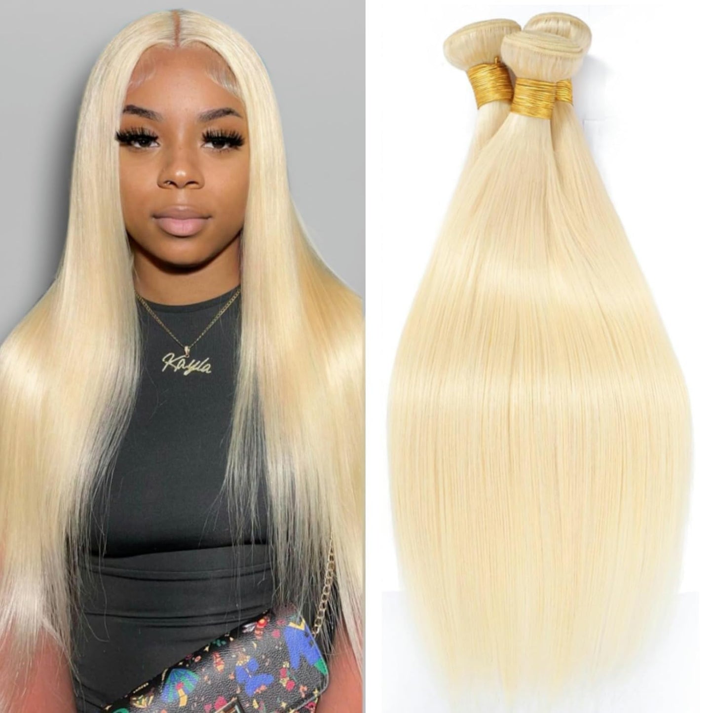Straight 4 Bundles With Closure Human Hair 18 20 22 24+16 Inch 100% Unprocessed Black Brazilian Hair Extensions Pre Plucked With Baby Hair 4X4 HD Lace Closure