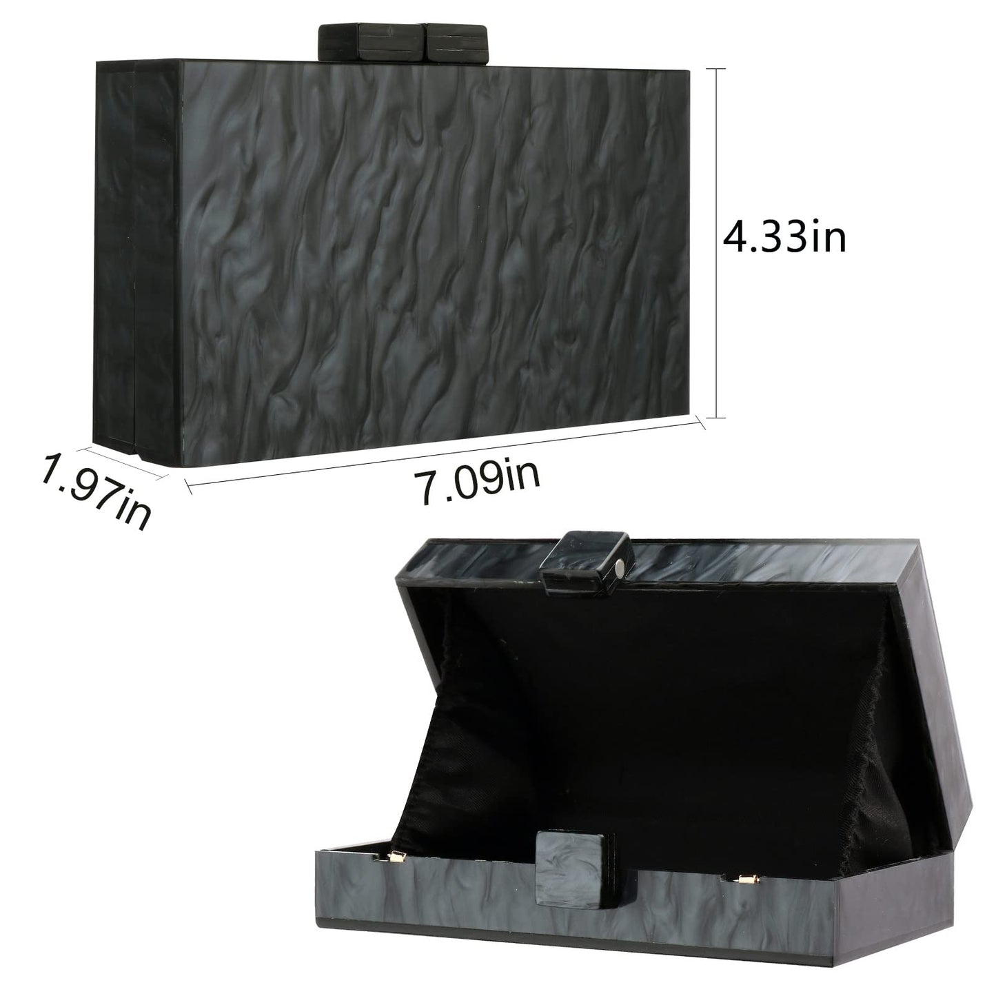 Gets Acrylic Clutch Purses for Women with Marbling Purses and Handbags Elegant Banquet Evening Crossbody Bag