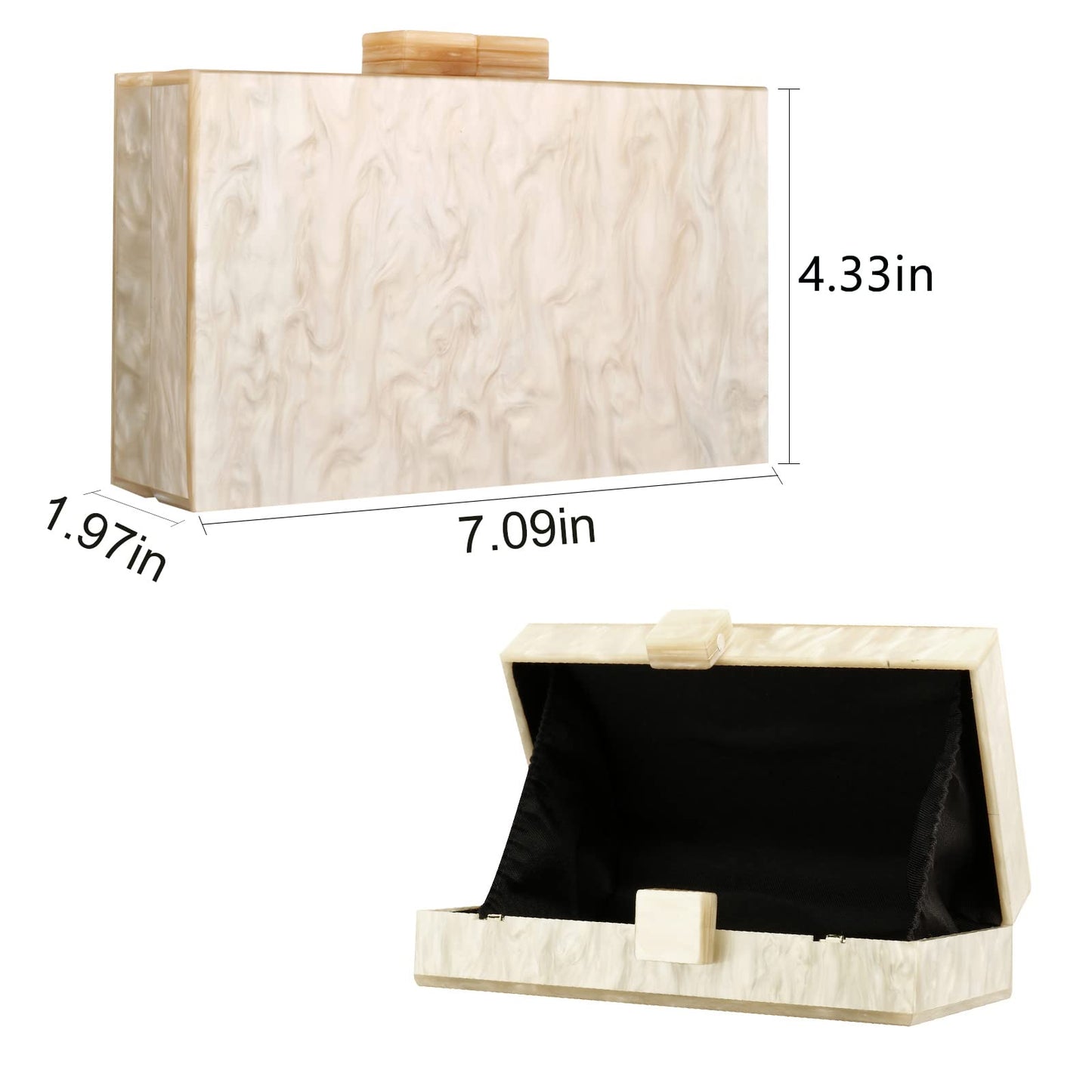 Gets Acrylic Clutch Purses for Women with Marbling Purses and Handbags Elegant Banquet Evening Crossbody Bag