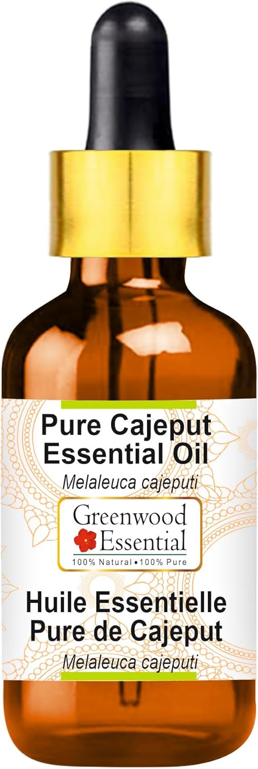 Greenwood Essential Thuja Essential Oil (Thuja occidentalis) with Glass Dropper | Pure | Non-Sticky | Non-Greasy | Lightweight | Men & Women | All Skin Types | Steam Distilled 10ml (0.33 oz)