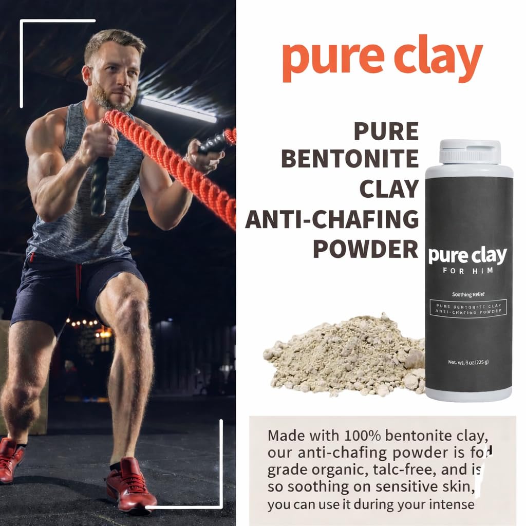 Pure Clay Detox | Therapeutic Grade Calcium Bentonite Clay Powder | GRAS-Affirmed | Indian Healing Face Mask | Deep Pore Cleansing | Body Wrap Hair Mask Bath | Ultra Fine | 16 oz | Acne Oily Skin Foot