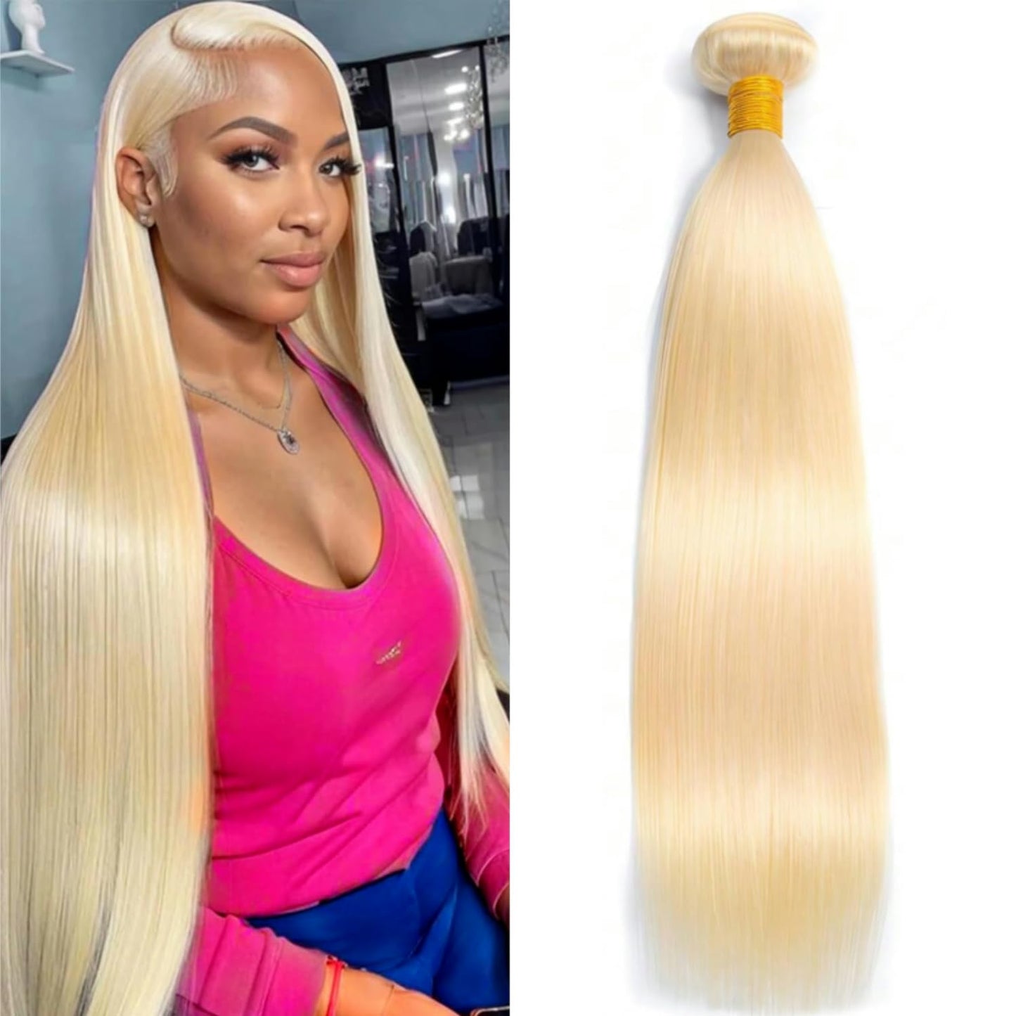Straight 4 Bundles With Closure Human Hair 18 20 22 24+16 Inch 100% Unprocessed Black Brazilian Hair Extensions Pre Plucked With Baby Hair 4X4 HD Lace Closure
