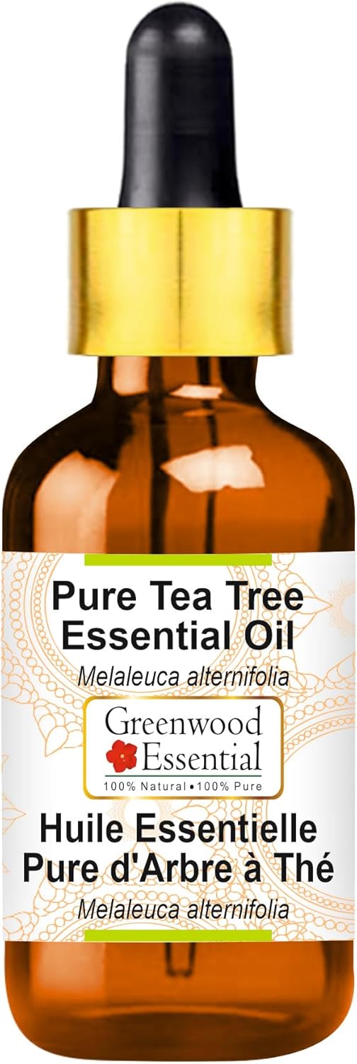 Greenwood Essential Thuja Essential Oil (Thuja occidentalis) with Glass Dropper | Pure | Non-Sticky | Non-Greasy | Lightweight | Men & Women | All Skin Types | Steam Distilled 10ml (0.33 oz)