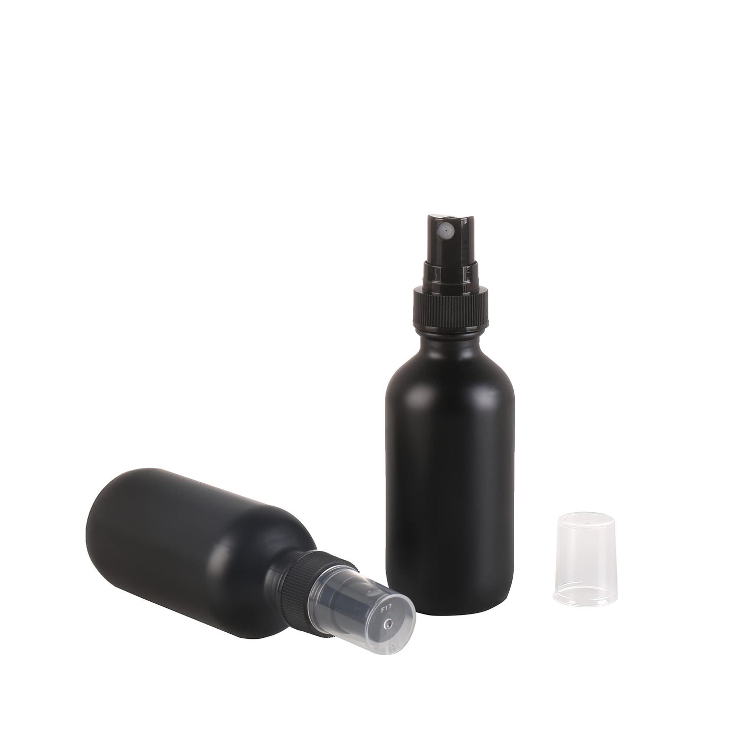 NOOEEISS Amber Glass Small Spray Bottle 2 oz 24 Packs,Fine Mist Sprayer Small Clear Bottles,Refillable Containers mini spray bottles for Cleaning Solutions and Skin Care (Amber 24pcs)