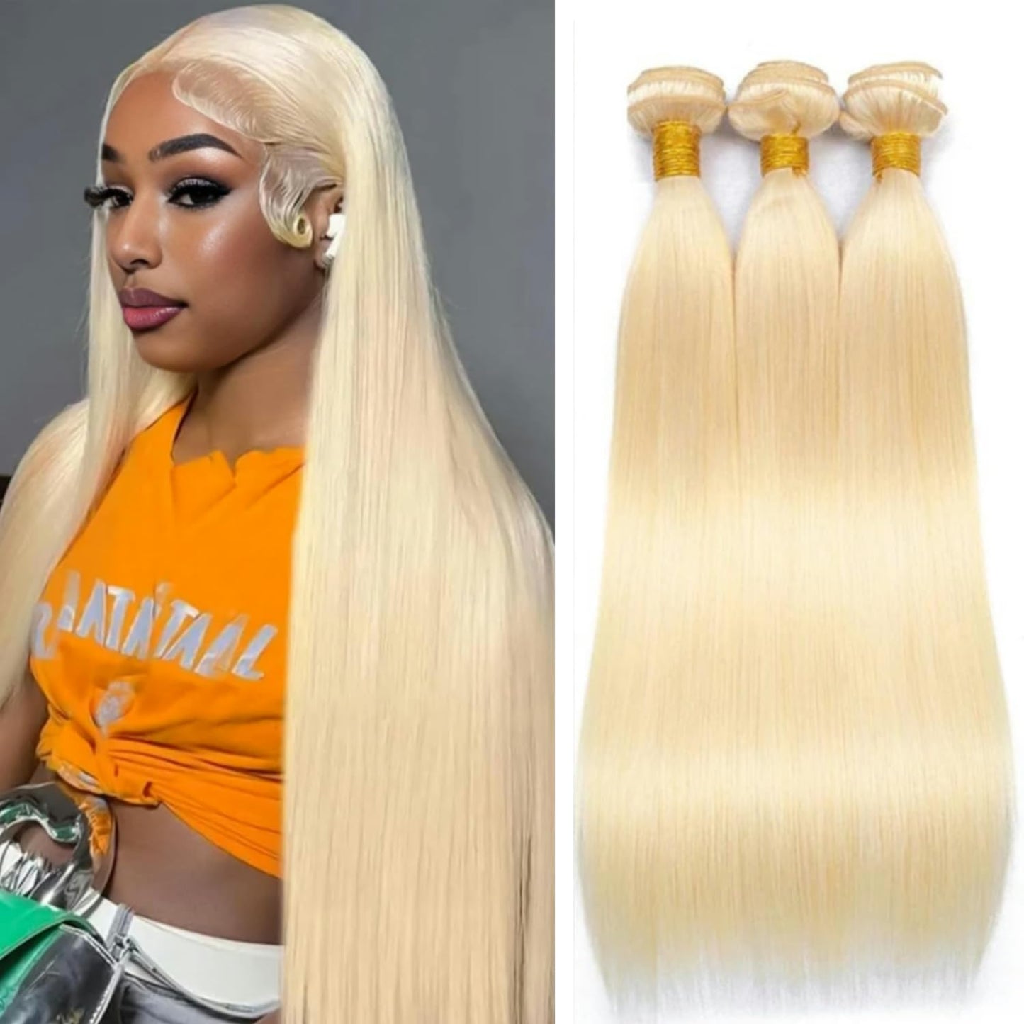 Straight 4 Bundles With Closure Human Hair 18 20 22 24+16 Inch 100% Unprocessed Black Brazilian Hair Extensions Pre Plucked With Baby Hair 4X4 HD Lace Closure