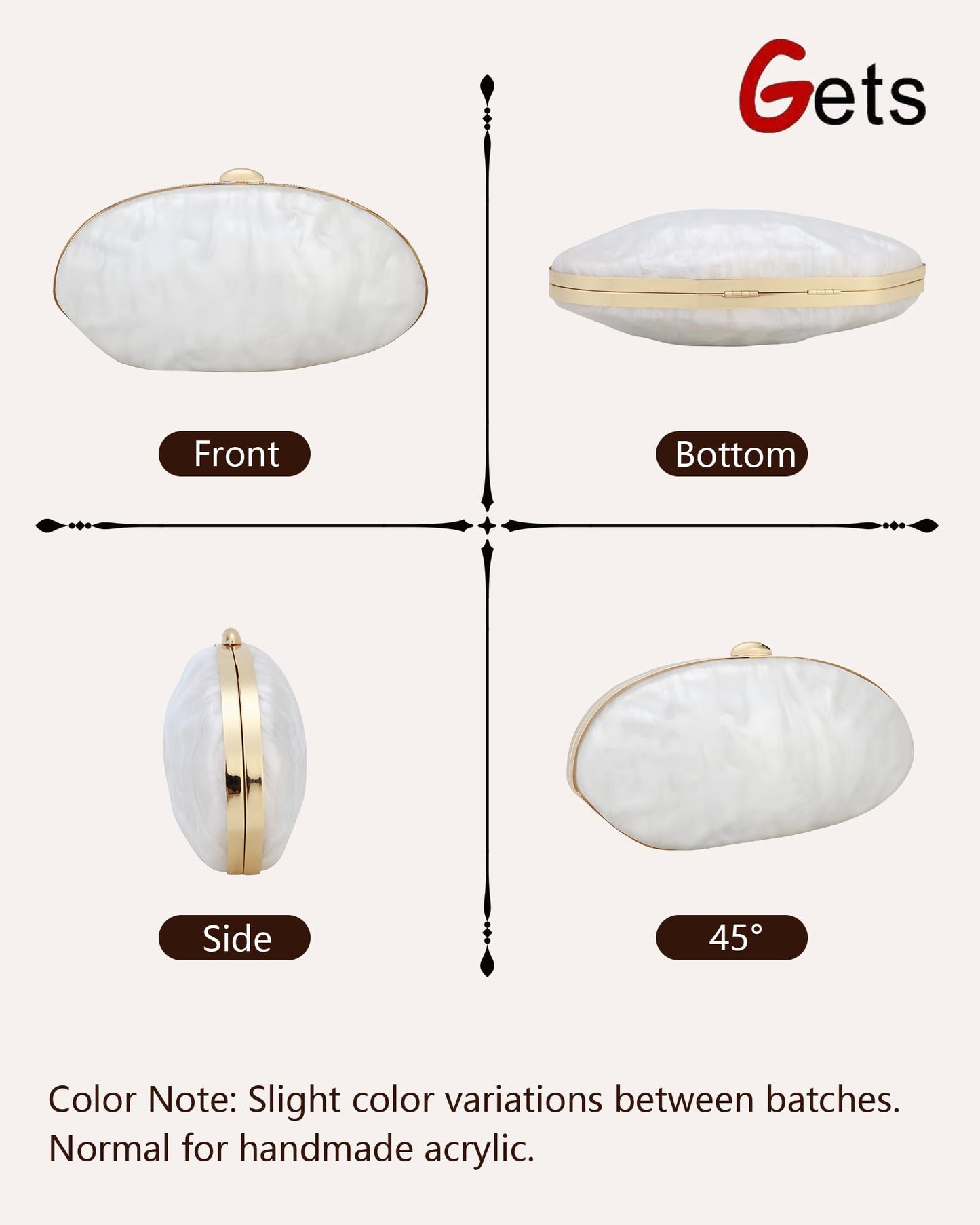 Gets Acrylic Clutch Purses for Women with Marbling Purses and Handbags Elegant Banquet Evening Crossbody Bag