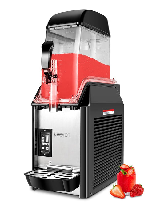 12Lx 3 Tanks Slushy Machine Commercial, Triple Tank Industrial Slushie & Margarita Machine, Large Frozen Drinks Machine to Make Frozen Cocktail, Slush and More for Bar, Restaurant, Party, Event