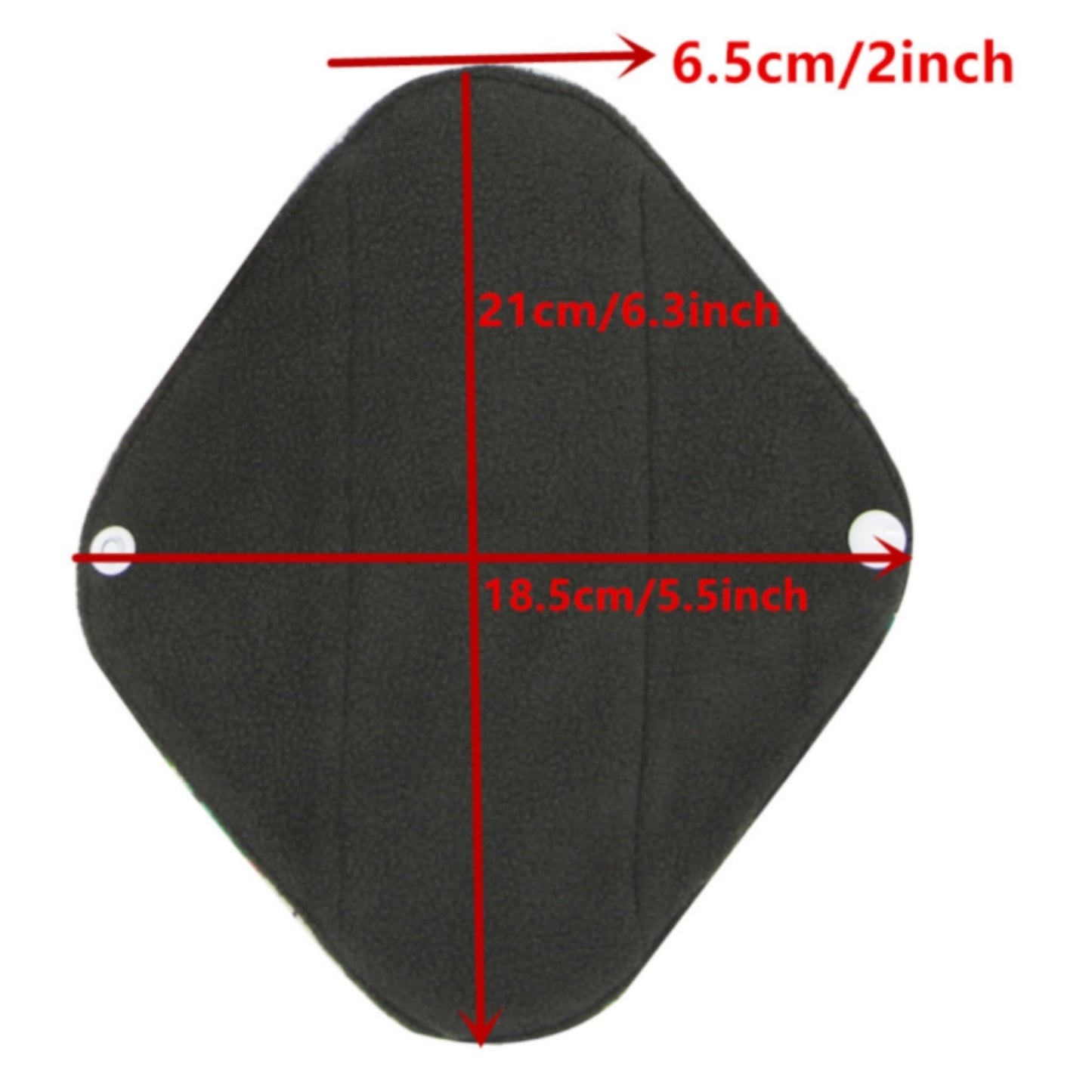 Large Random Prints Reusable Cloth Menstrual Pads Waterproof Sanitary Pads (5randompads)