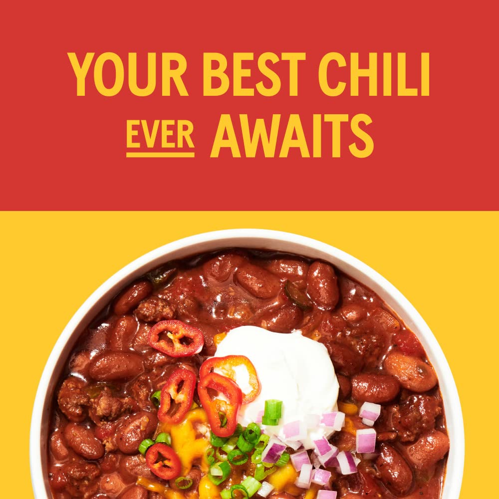 BUSH'S BEST 16 oz Canned Mild Red Chili Beans, Source of Plant Based Protein and Fiber, Low Fat, Gluten Free, (Pack of 12)