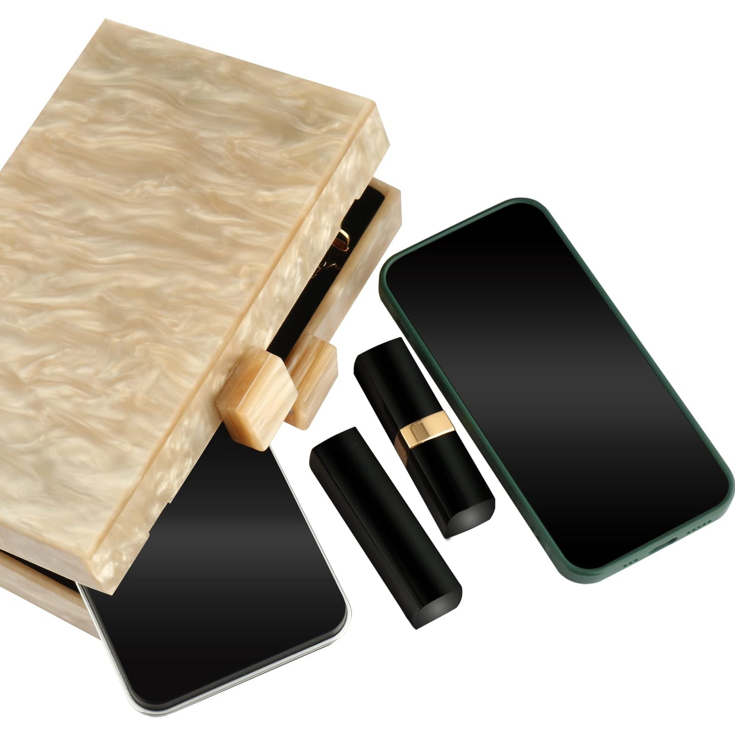 Gets Acrylic Clutch Purses for Women with Marbling Purses and Handbags Elegant Banquet Evening Crossbody Bag