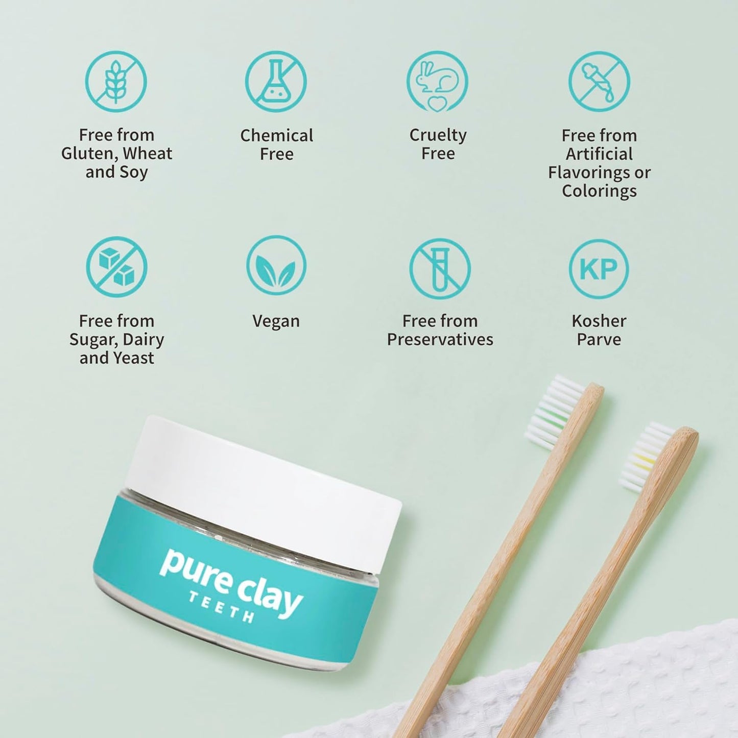 Pure Clay Detox | Therapeutic Grade Calcium Bentonite Clay Powder | GRAS-Affirmed | Indian Healing Face Mask | Deep Pore Cleansing | Body Wrap Hair Mask Bath | Ultra Fine | 16 oz | Acne Oily Skin Foot