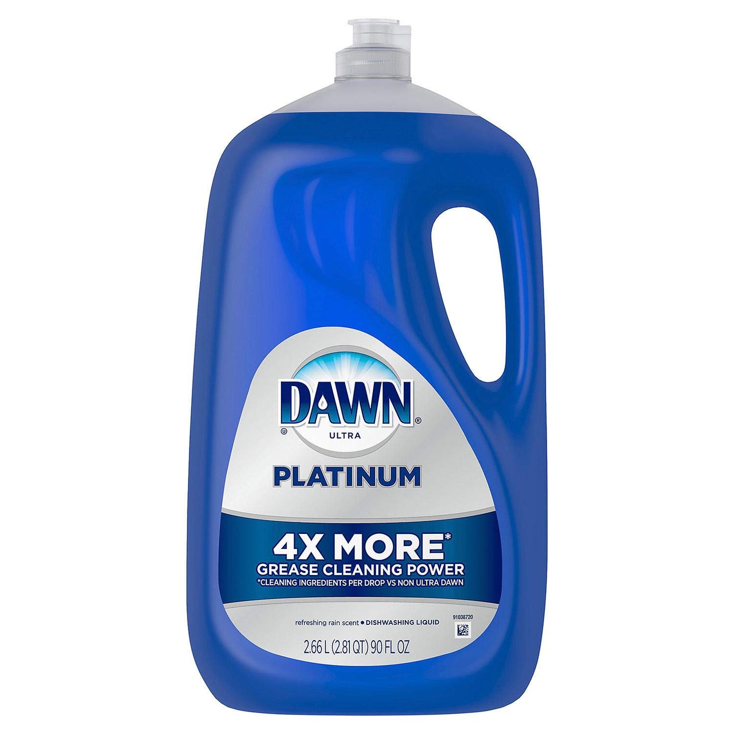 Dawn Platinum Refill Jug Dish Soap, Fresh Rain Scent Liquid Dishwashing Detergent Powerful Dawn Dish Soap for Tough Grease Removal Dishwashing Liquid Value Pack, 51.5 oz (Pack of 2)