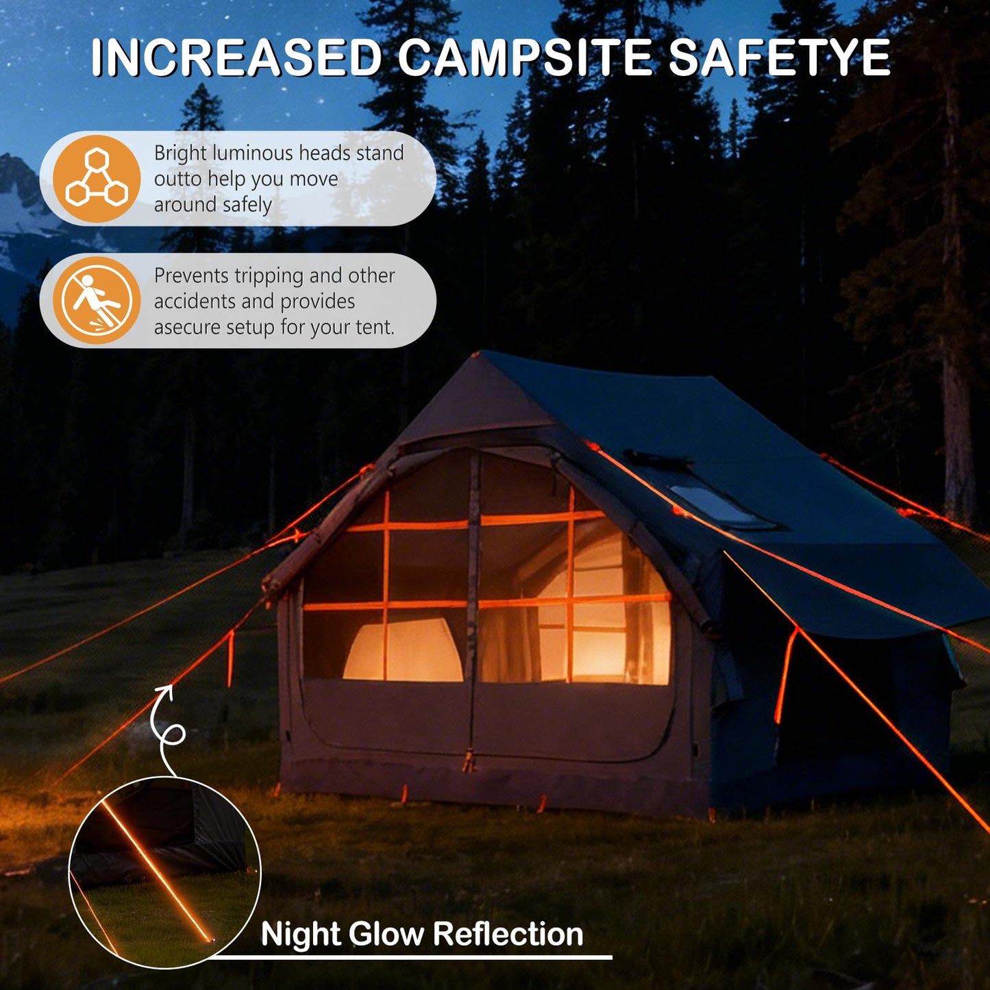 Inflatable Tents for Camping,Easy Blow Up Tent with Hand Pump,4 Seasons Waterproof Air Inflatable Camping Tent House for Family Weekend Camping