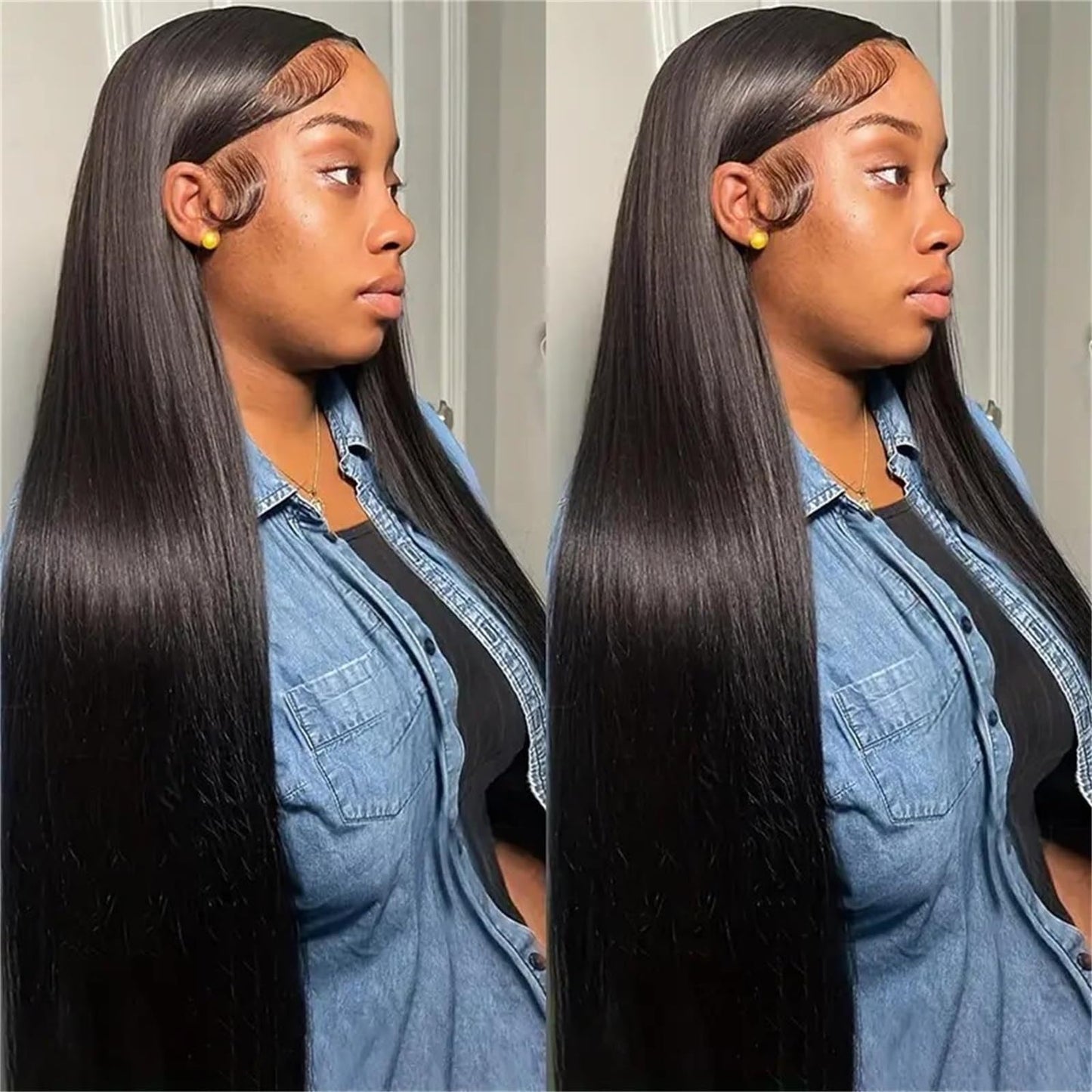 12A Human Hair Bundles 18 20 22 24 Inch 4 Straight Bundles Human Hair 100% Unprocessed Brazilian Remy Virgin Hair Extensions Raw Quick Weave Sew In Glossy Billion Hair Bundles Natural Black