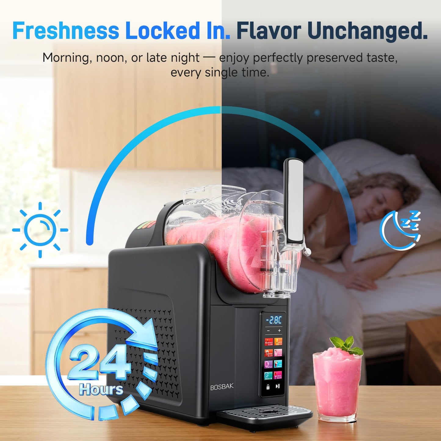 12Lx 3 Tanks Slushy Machine Commercial, Triple Tank Industrial Slushie & Margarita Machine, Large Frozen Drinks Machine to Make Frozen Cocktail, Slush and More for Bar, Restaurant, Party, Event