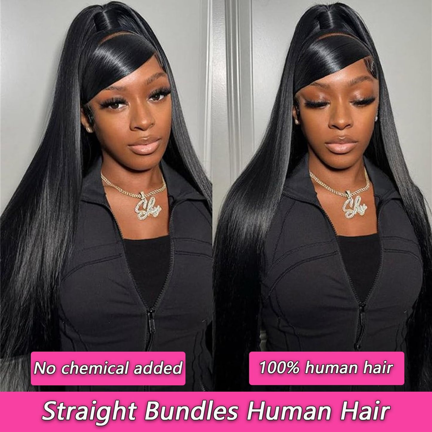 12A Human Hair Bundles 18 20 22 24 Inch 4 Straight Bundles Human Hair 100% Unprocessed Brazilian Remy Virgin Hair Extensions Raw Quick Weave Sew In Glossy Billion Hair Bundles Natural Black