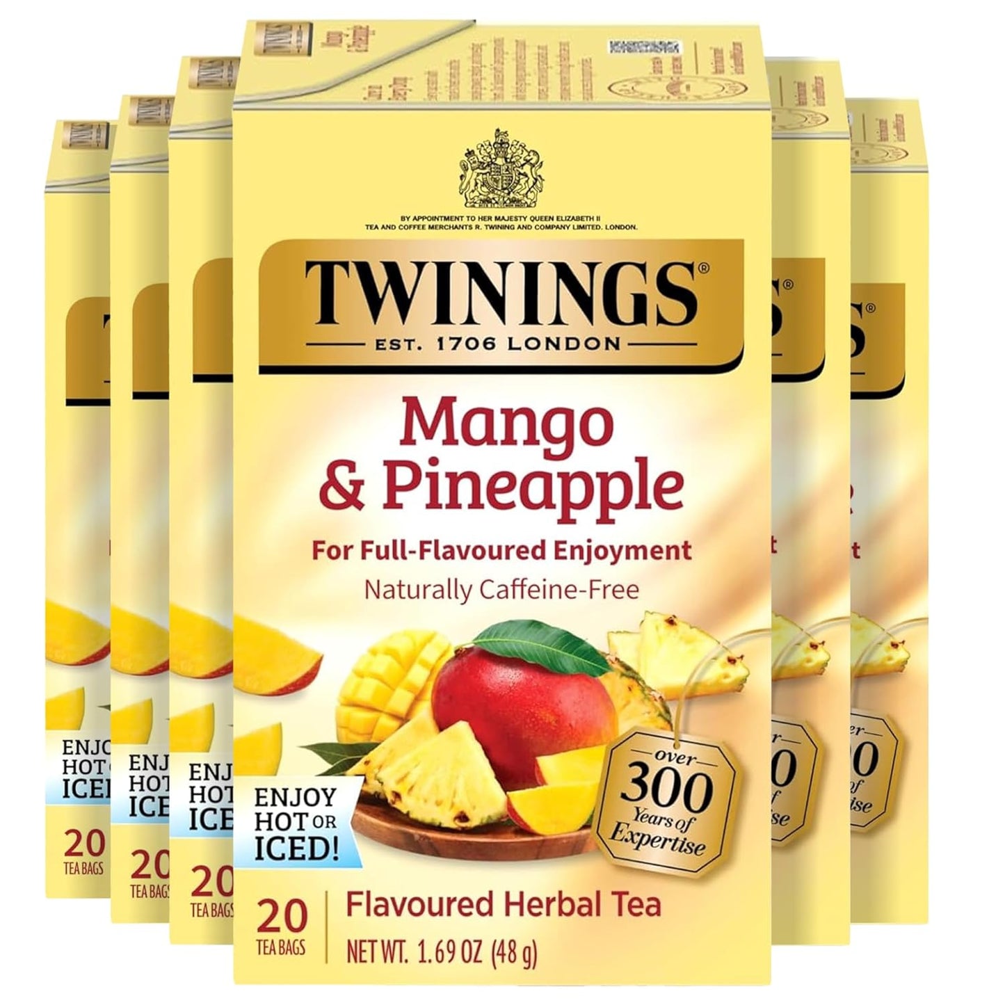 Twinings Pure Green Tea Individually Wrapped Bags, 100 Count (Pack of 1), Smooth & Refreshing, Caffeinated, Enjoy Hot or Iced, 100 Teabags