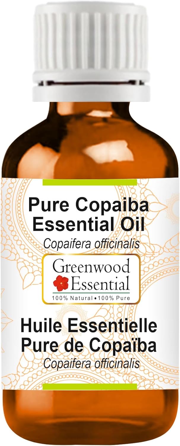 Greenwood Essential Thuja Essential Oil (Thuja occidentalis) with Glass Dropper | Pure | Non-Sticky | Non-Greasy | Lightweight | Men & Women | All Skin Types | Steam Distilled 10ml (0.33 oz)