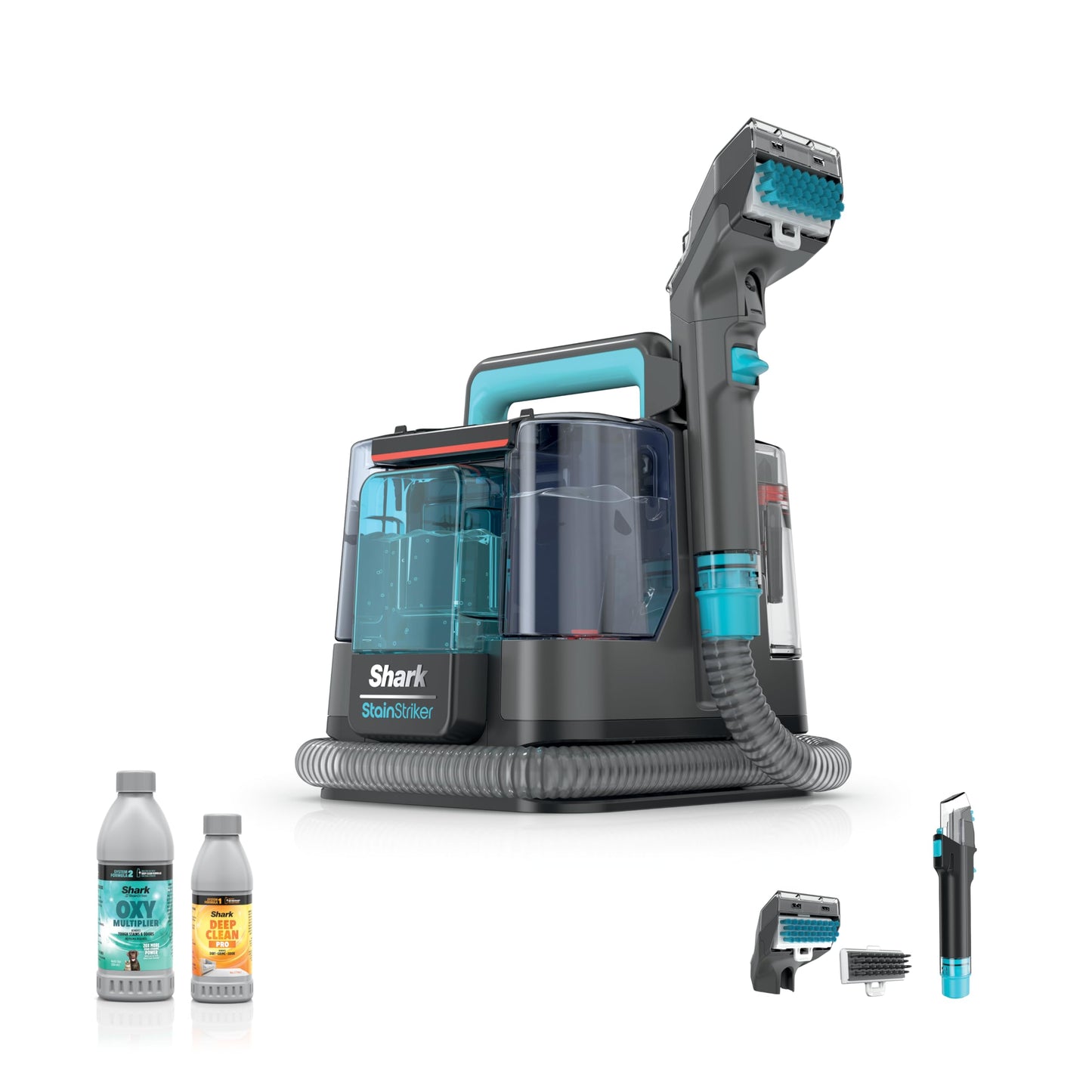 Shark StainStriker Portable Carpet Upholstery & Area Rug Cleaner, Stain & Odor Remover, Perfect for Car Interiors, Nordic Blue, PX202BRN