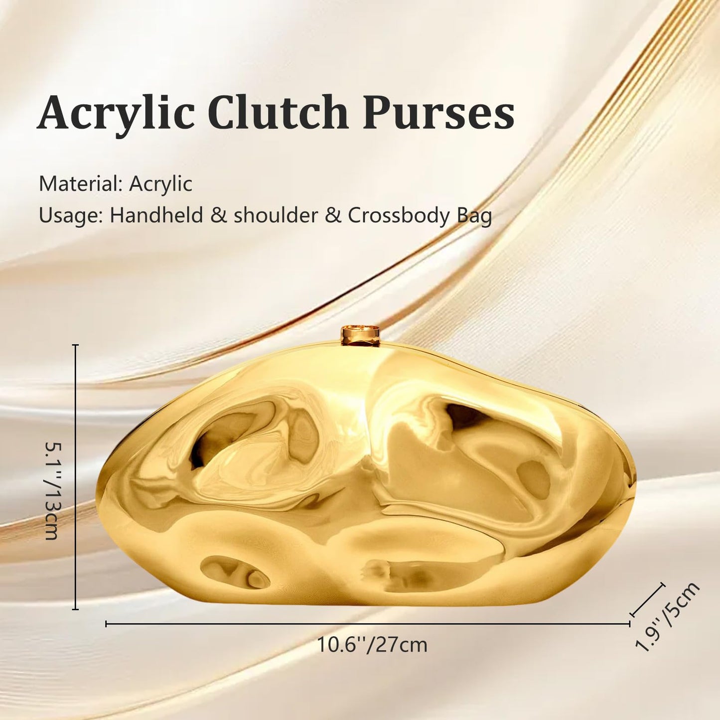 Gets Acrylic Clutch Purses for Women with Marbling Purses and Handbags Elegant Banquet Evening Crossbody Bag