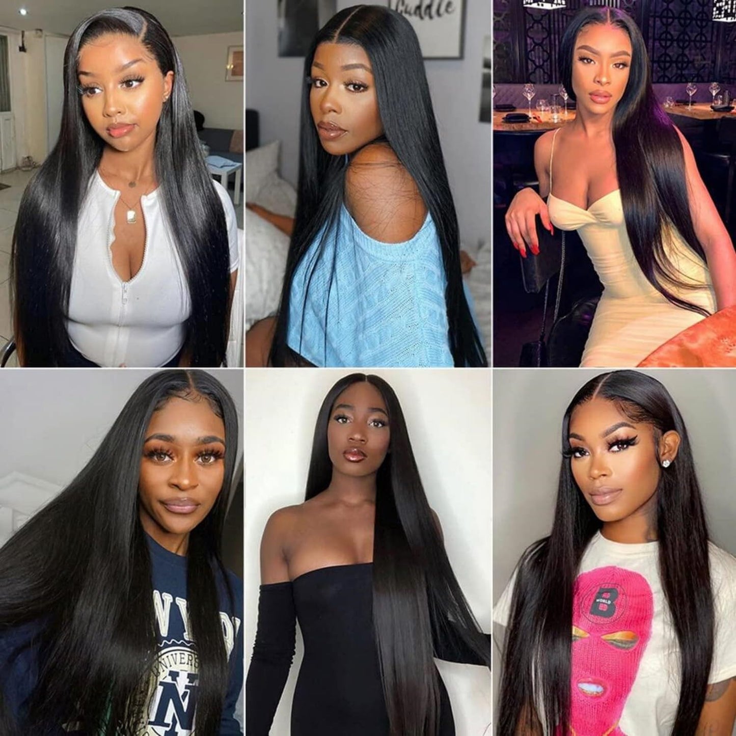 Straight 4 Bundles With Closure Human Hair 18 20 22 24+16 Inch 100% Unprocessed Black Brazilian Hair Extensions Pre Plucked With Baby Hair 4X4 HD Lace Closure