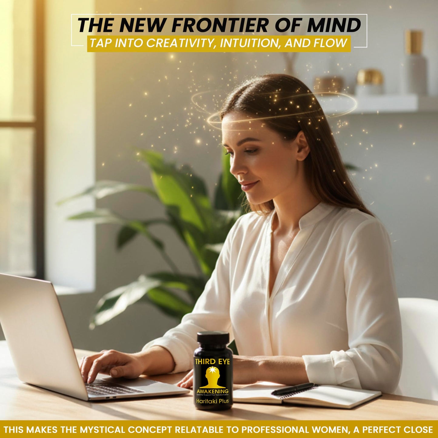 Third Eye Awakening – Organic Haritaki Capsules – King of Herbs for Pineal Gland Decalcification, Third Eye Activation & Intuition – Trusted by Millions of Yogis – 650mg – 100 Vegan Capsules.