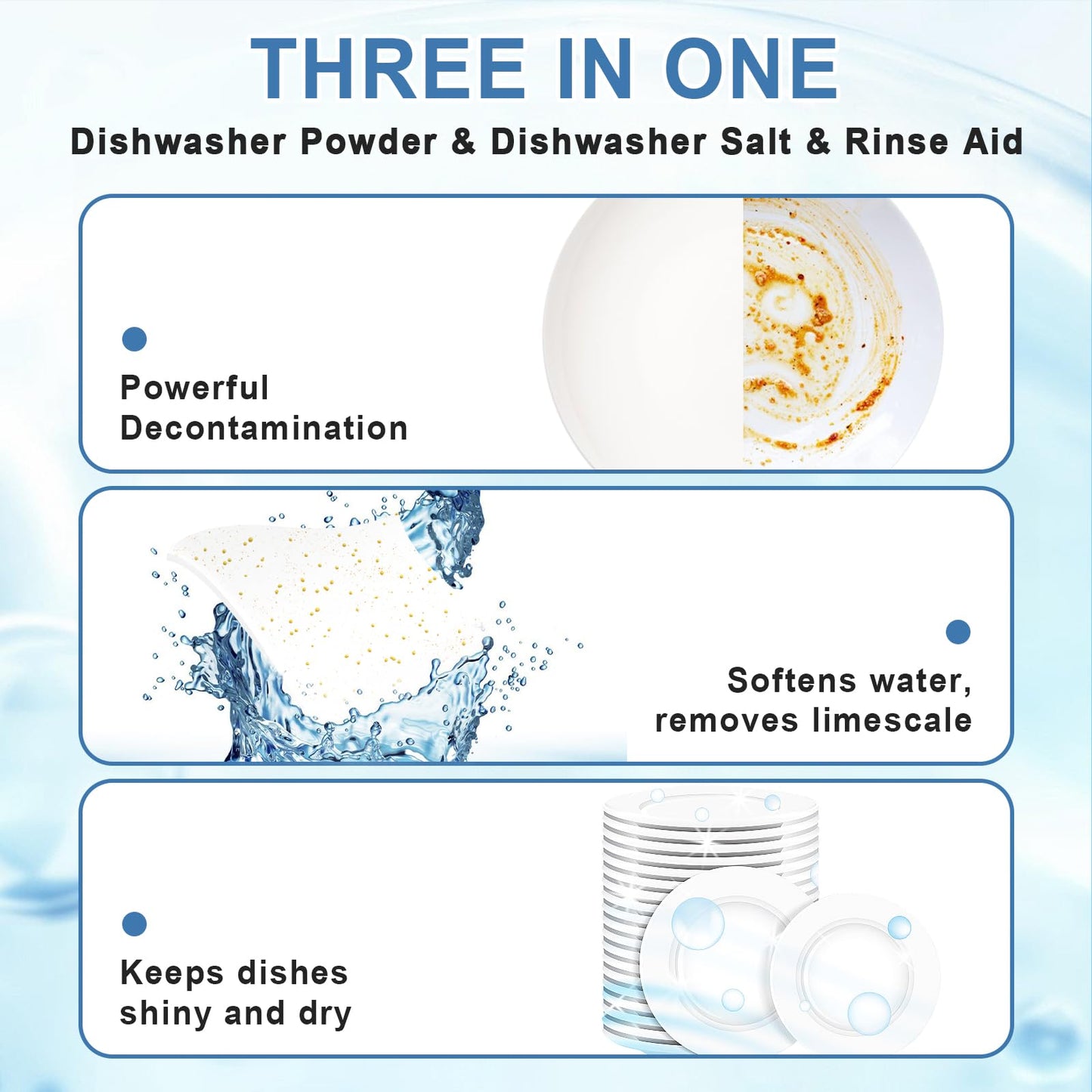 Binbata Eco Dishwasher Detergent Sheets Up To 160 Loads, Grapefruit Scent Plastic Free Dishwashing Soap Strips With High Efficient Solid Enzyme, Leaving Dishes Sparkling Clean