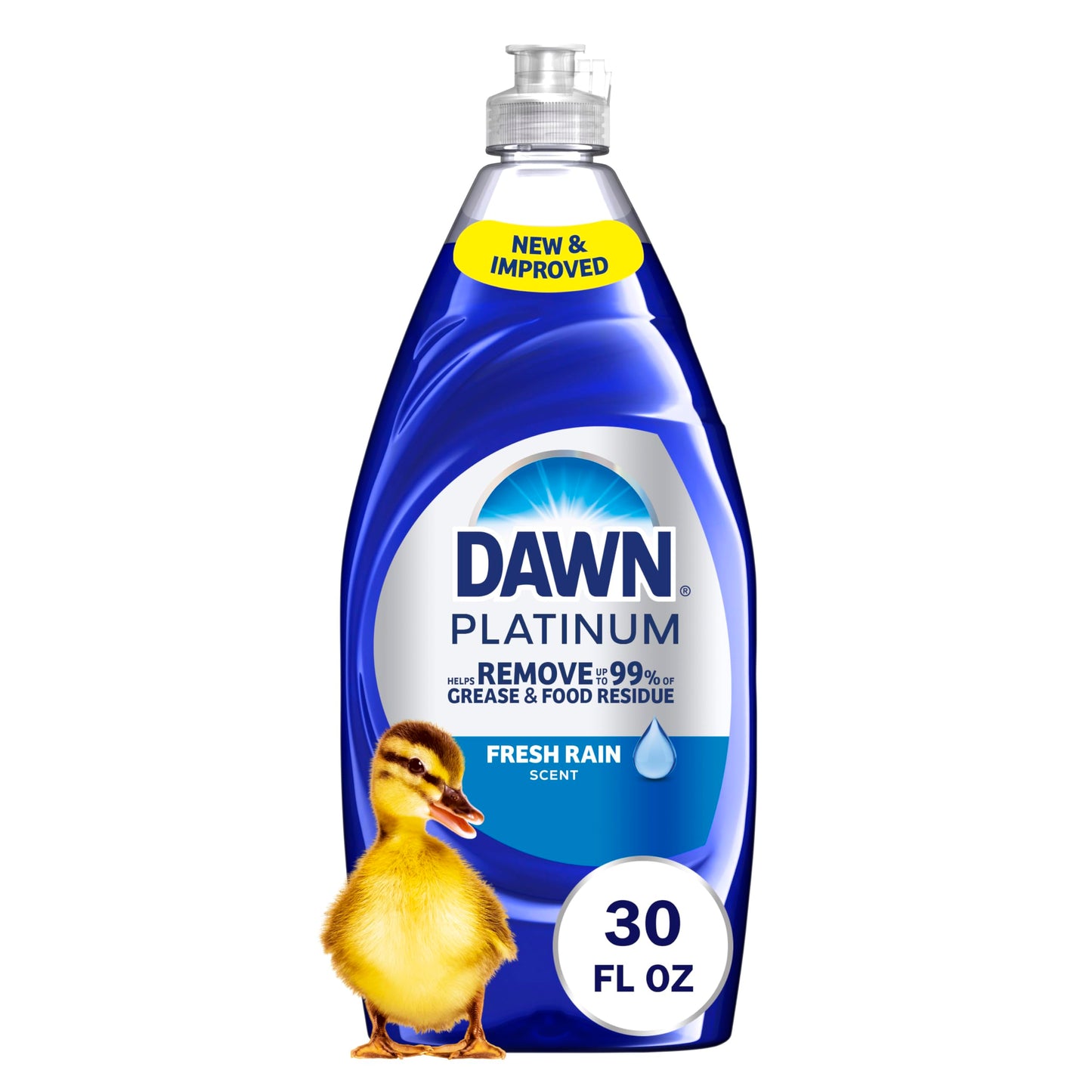 Dawn Platinum Refill Jug Dish Soap, Fresh Rain Scent Liquid Dishwashing Detergent Powerful Dawn Dish Soap for Tough Grease Removal Dishwashing Liquid Value Pack, 51.5 oz (Pack of 2)
