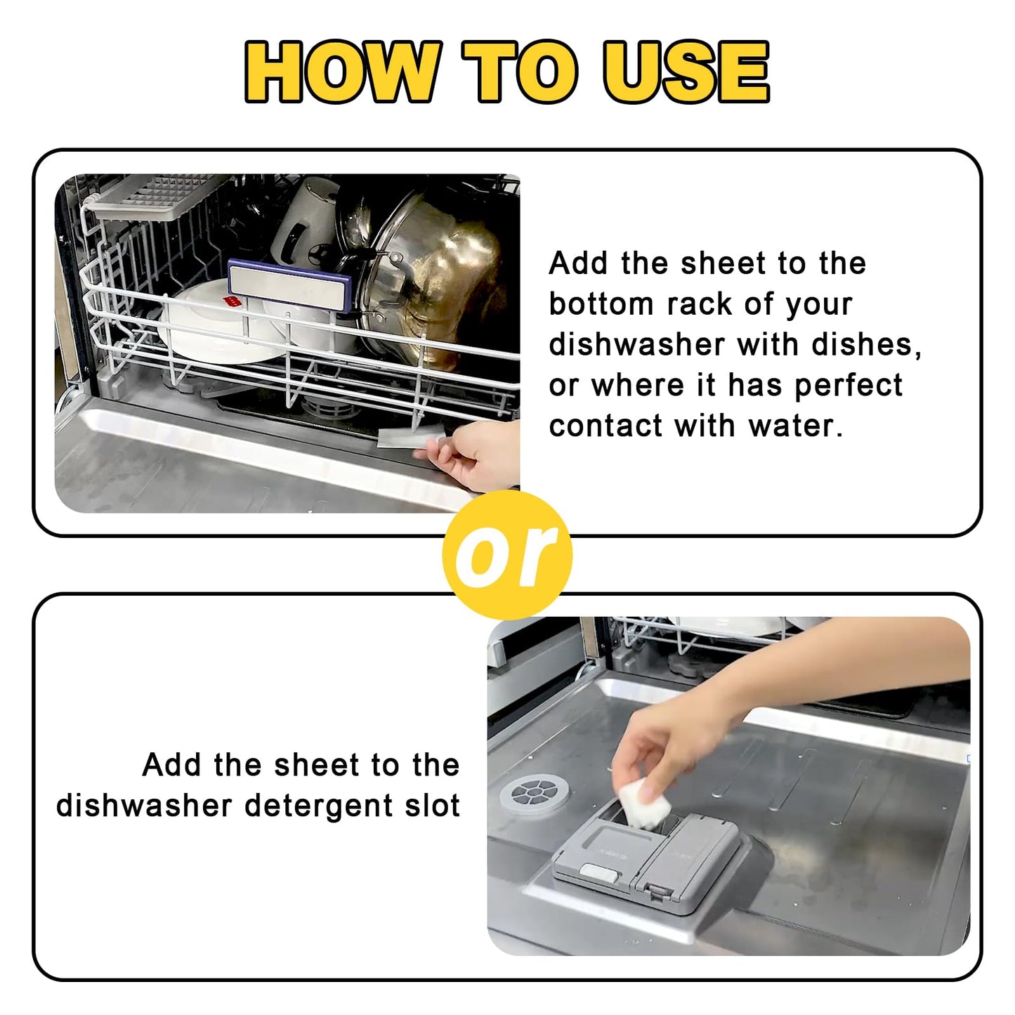 Binbata Eco Dishwasher Detergent Sheets Up To 160 Loads, Grapefruit Scent Plastic Free Dishwashing Soap Strips With High Efficient Solid Enzyme, Leaving Dishes Sparkling Clean