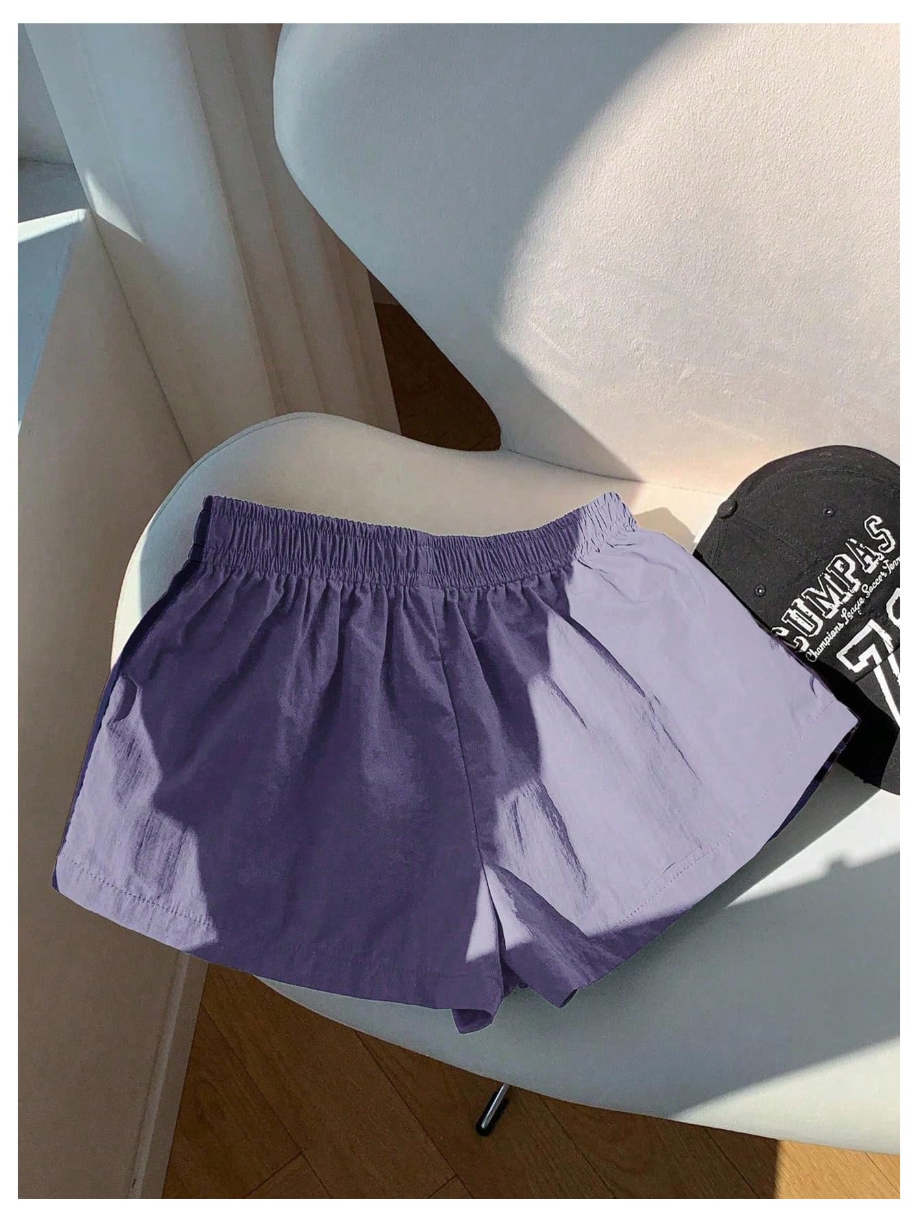 MakeMeChic Women's Striped Summer Shorts Workout Running Shorts Mini Micro Sweat Track Shorts Gym Athletic Wear