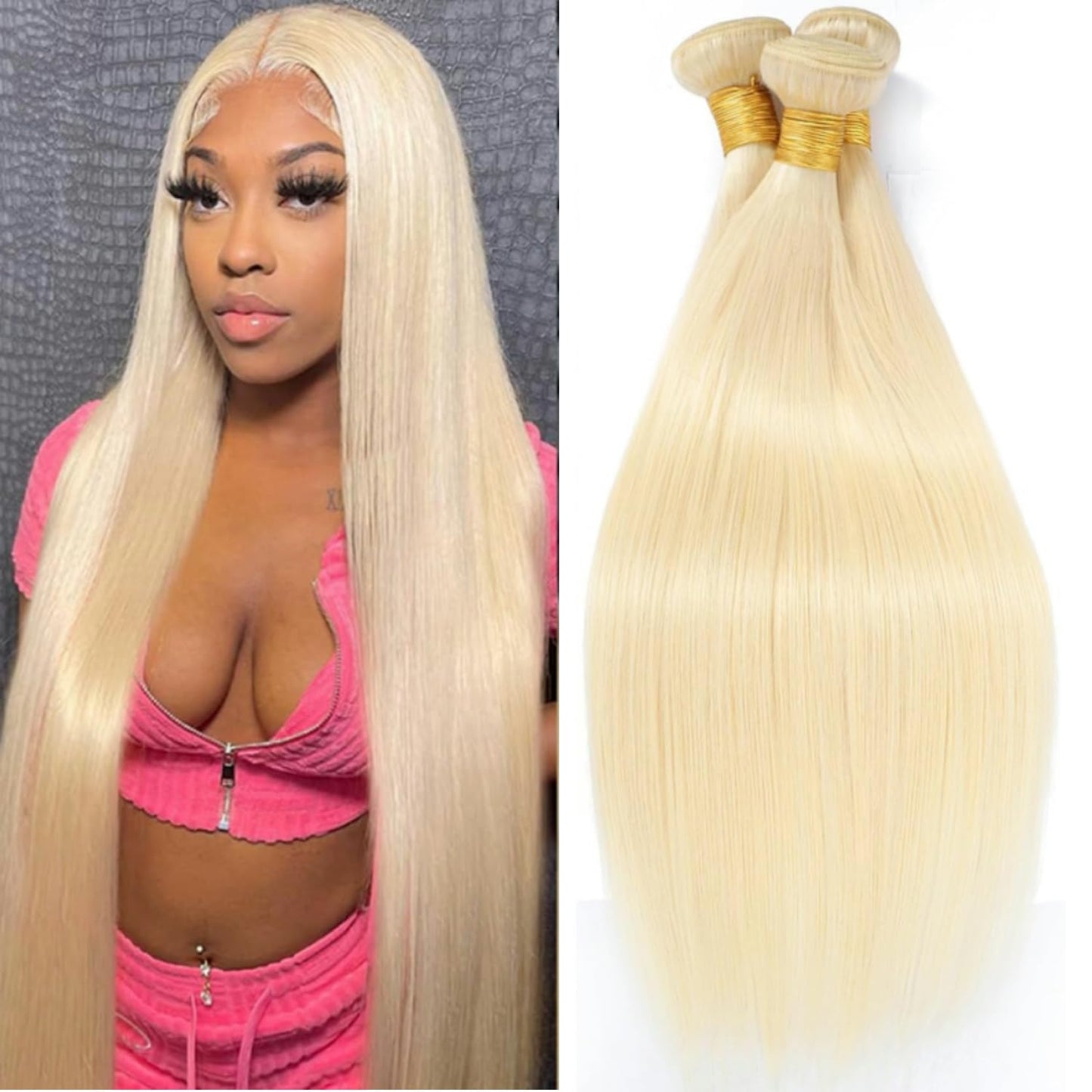 Straight 4 Bundles With Closure Human Hair 18 20 22 24+16 Inch 100% Unprocessed Black Brazilian Hair Extensions Pre Plucked With Baby Hair 4X4 HD Lace Closure