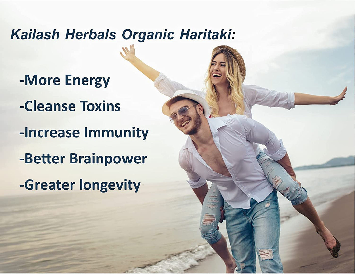 Kailash Herbals Organic Haritaki Powder | The King of Herbs |1 Pound (16 oz) – Terminalia Chebula – Ayurvedic Digestive, Pineal Gland Support – Vegan, Non-GMO