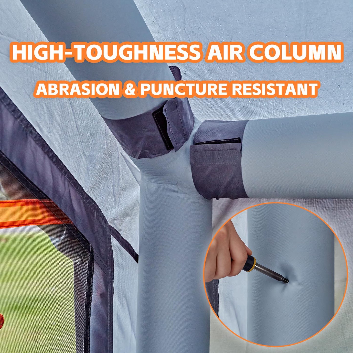 Inflatable Tents for Camping,Easy Blow Up Tent with Hand Pump,4 Seasons Waterproof Air Inflatable Camping Tent House for Family Weekend Camping