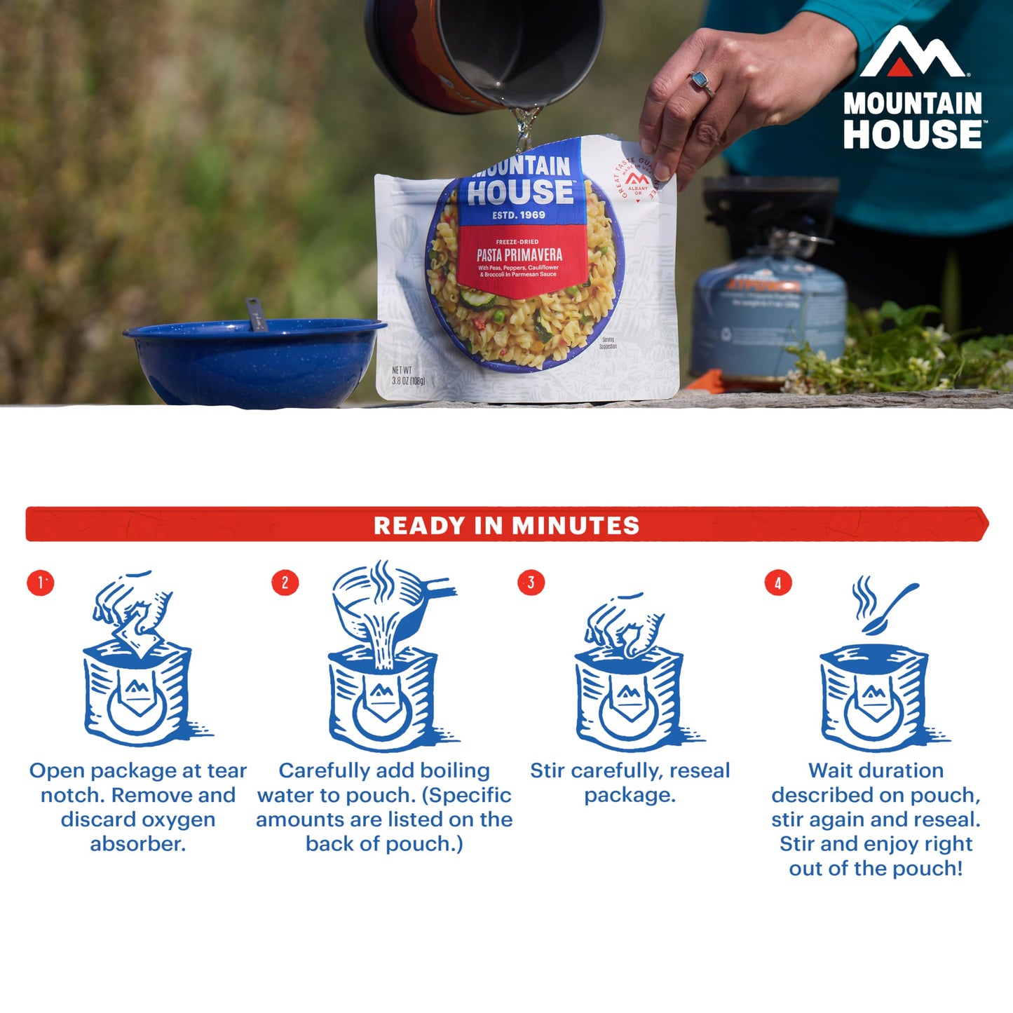 Mountain House Emergency Meal Assortment Kits, Freeze-Dried Survival Food Kit for Disaster Preparedness & Long-Term Storage, 30-Year Shelf Life