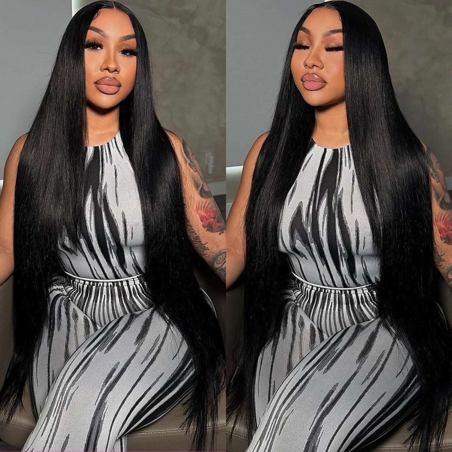 12A Human Hair Bundles 18 20 22 24 Inch 4 Straight Bundles Human Hair 100% Unprocessed Brazilian Remy Virgin Hair Extensions Raw Quick Weave Sew In Glossy Billion Hair Bundles Natural Black