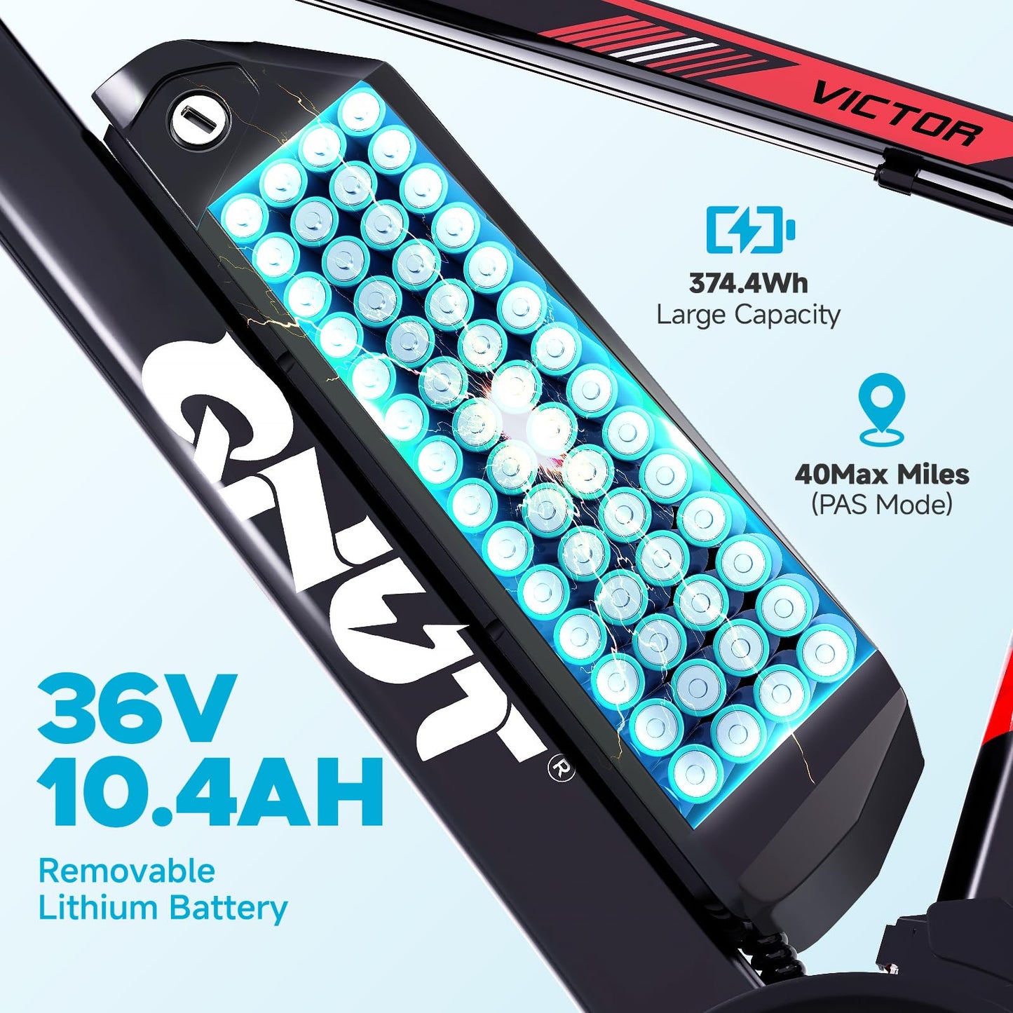 QNUT Electric Bike for Adults with Peak 1000W Motor 26" Victor Mountain Lightweight Ebike, 10.4Ah/7.8Ah Removable Battery Up to 40-60 Miles, 22MPH E Bike Commuter E-MTB for Teens, UL 2849 Certified