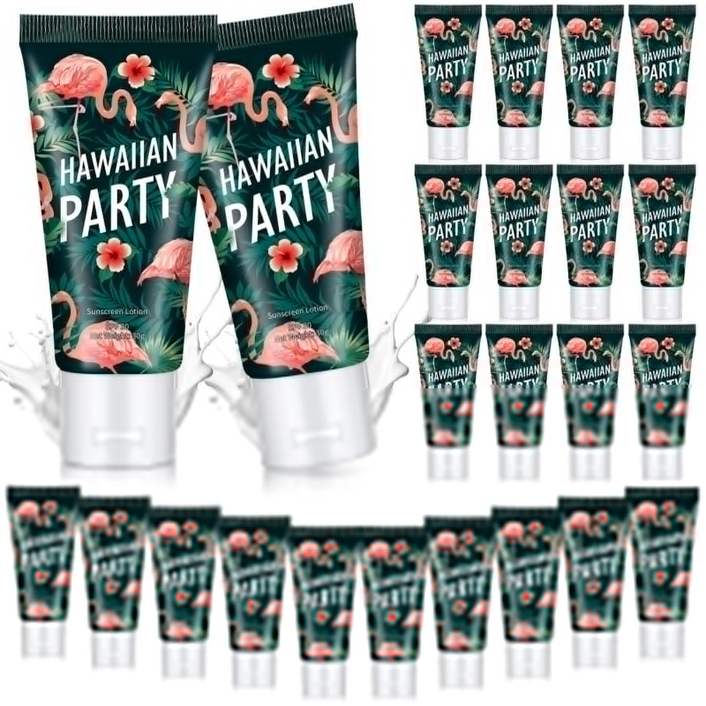 48 Pcs Mini Sunscreen Bulk for Summer Party Wedding SPF 30 Water Resistant Sunscreen Lotion Bulk 1oz Travel Size for Thank You Gifts Wedding Party Supplies (Eucalyptus)