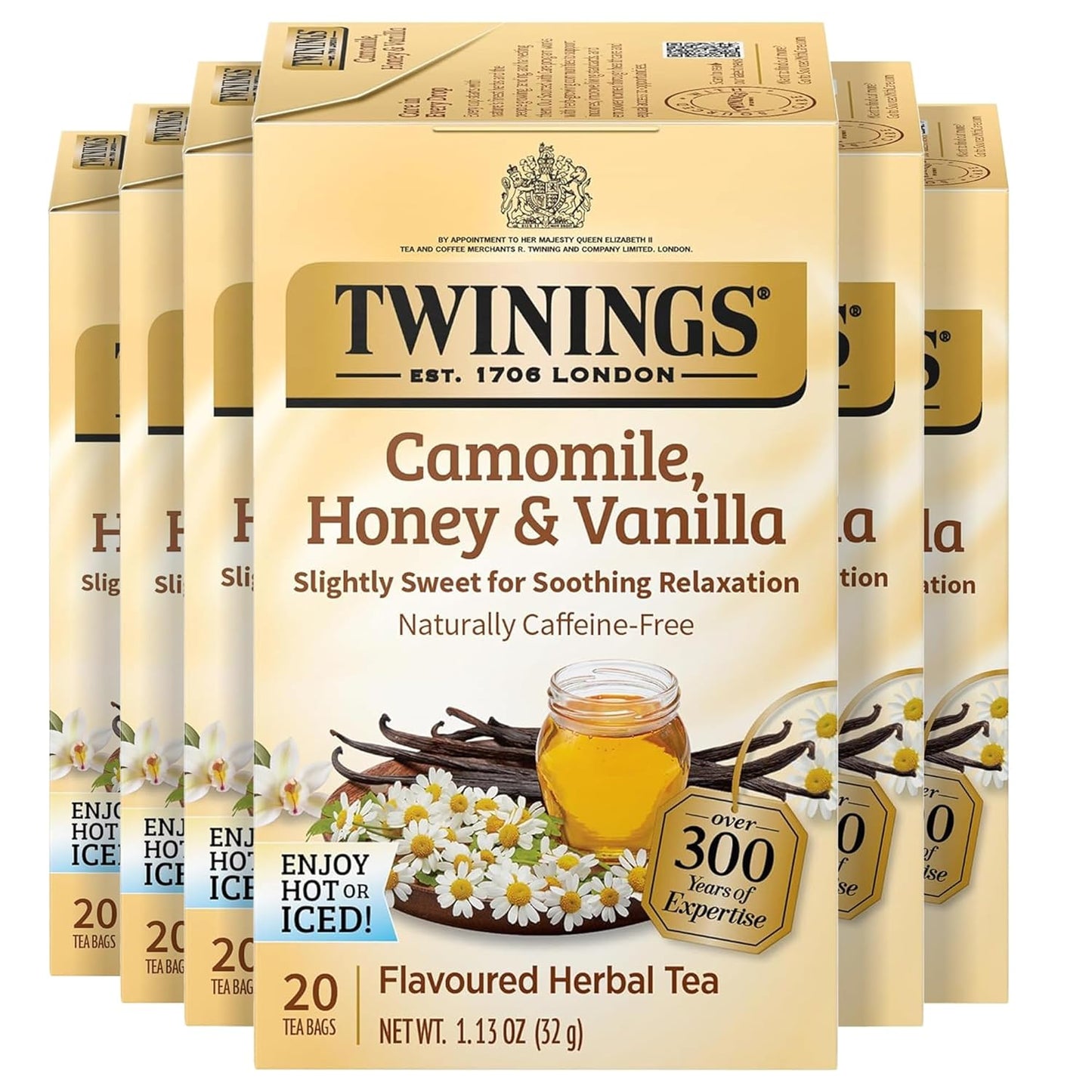 Twinings Pure Green Tea Individually Wrapped Bags, 100 Count (Pack of 1), Smooth & Refreshing, Caffeinated, Enjoy Hot or Iced, 100 Teabags
