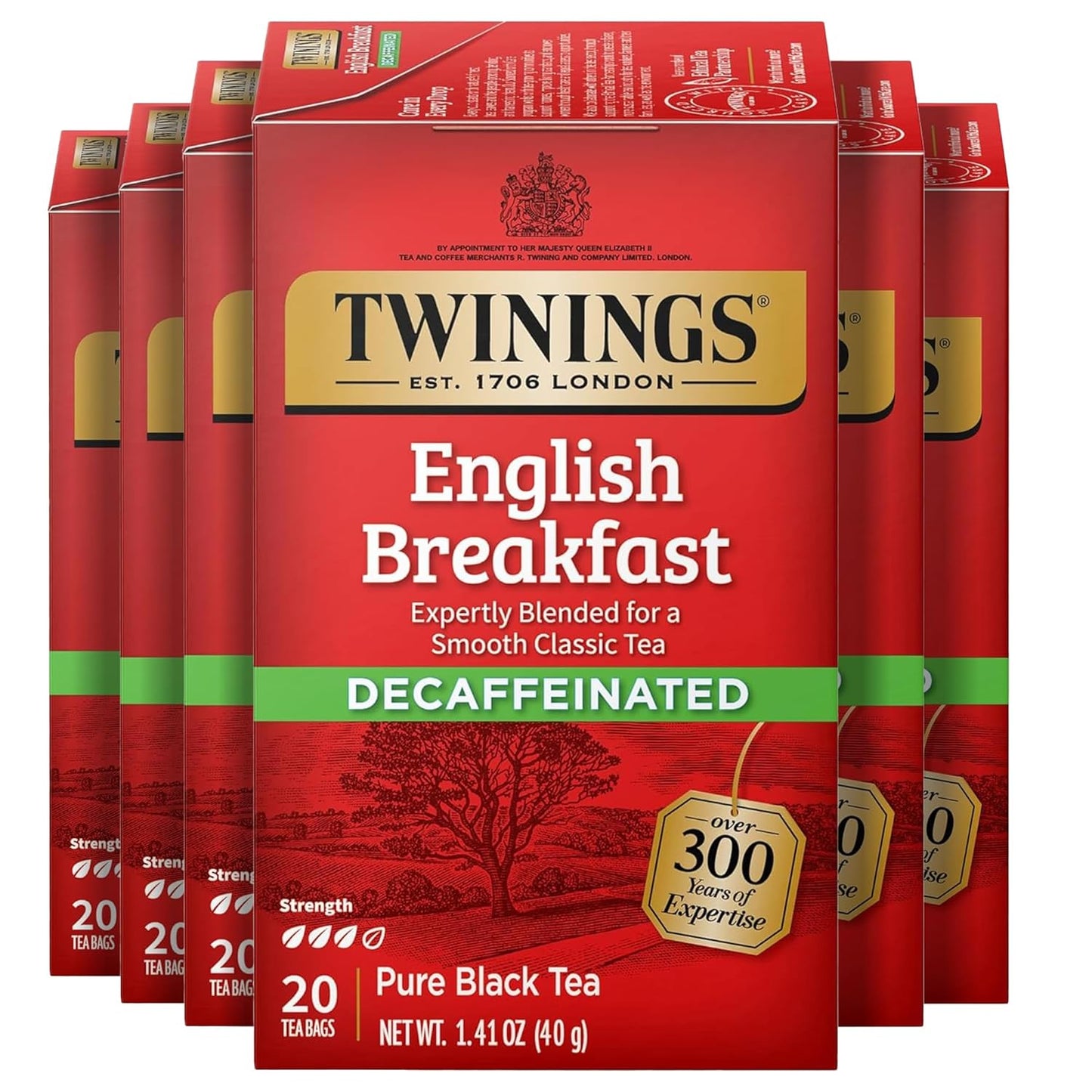 Twinings Pure Green Tea Individually Wrapped Bags, 100 Count (Pack of 1), Smooth & Refreshing, Caffeinated, Enjoy Hot or Iced, 100 Teabags