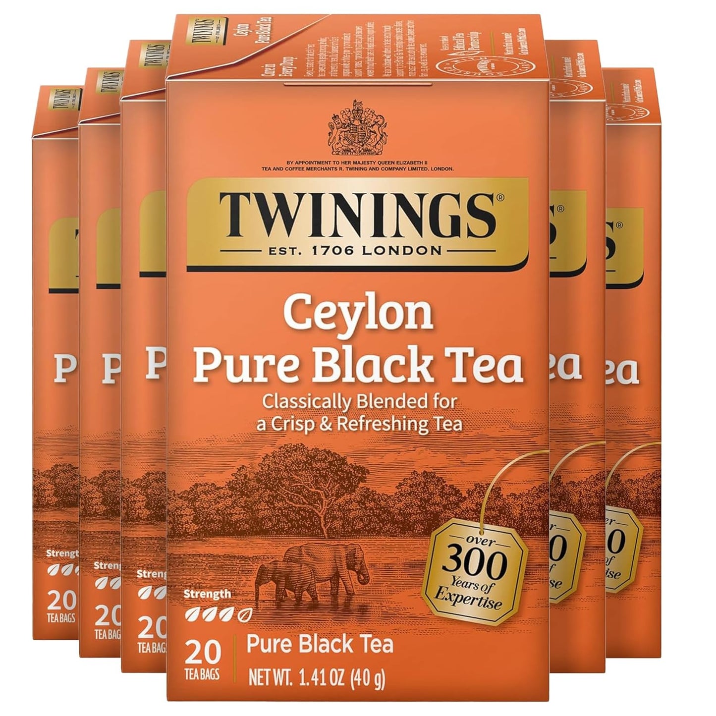 Twinings Pure Green Tea Individually Wrapped Bags, 100 Count (Pack of 1), Smooth & Refreshing, Caffeinated, Enjoy Hot or Iced, 100 Teabags