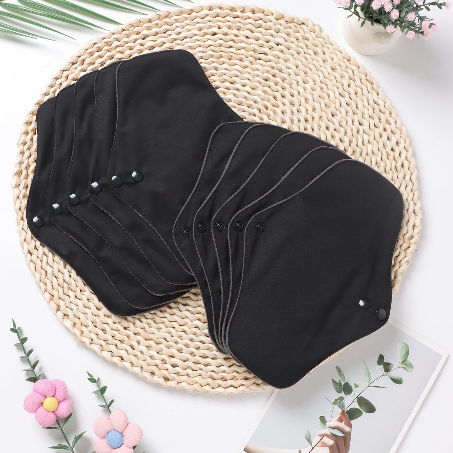 Large Random Prints Reusable Cloth Menstrual Pads Waterproof Sanitary Pads (5randompads)