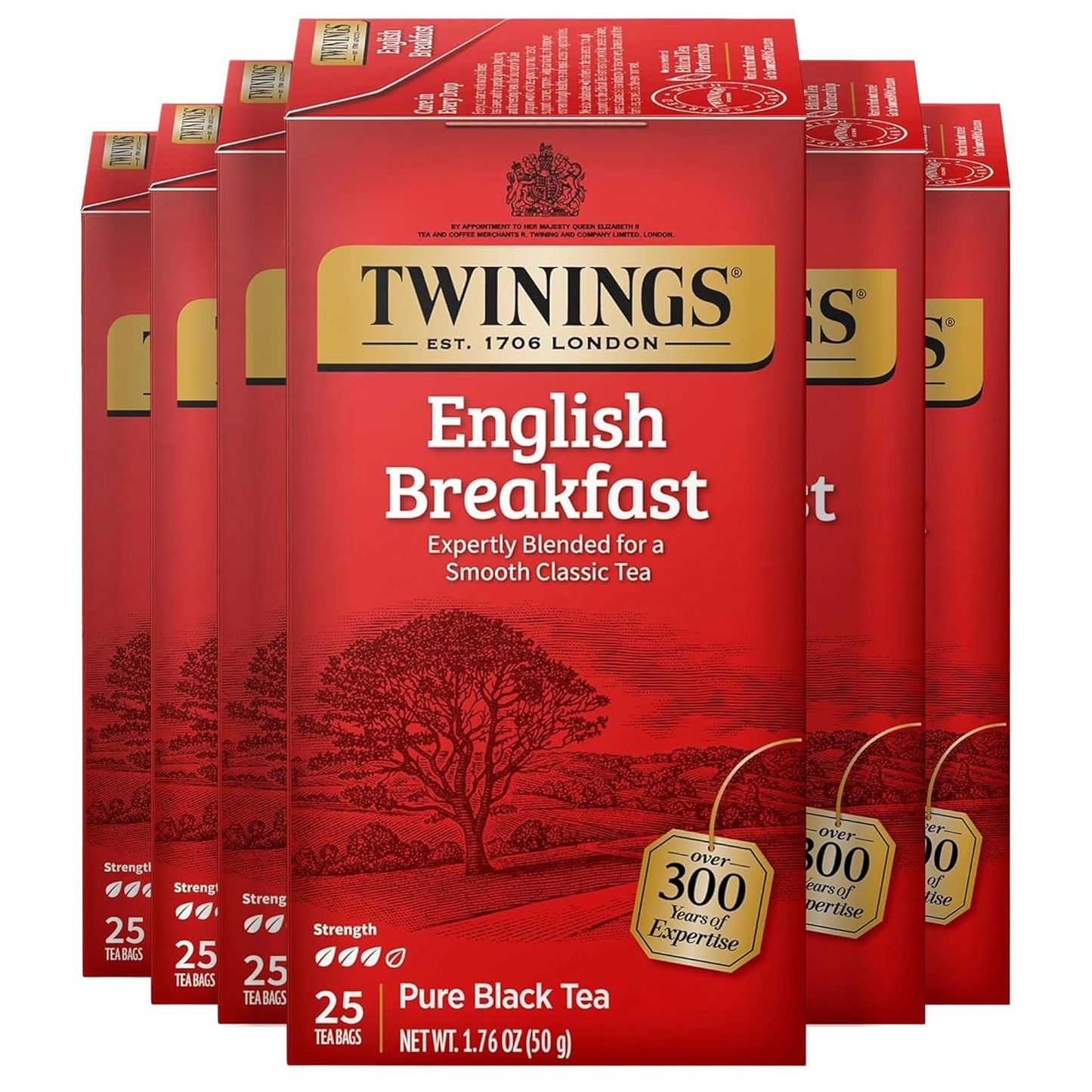 Twinings Pure Green Tea Individually Wrapped Bags, 100 Count (Pack of 1), Smooth & Refreshing, Caffeinated, Enjoy Hot or Iced, 100 Teabags