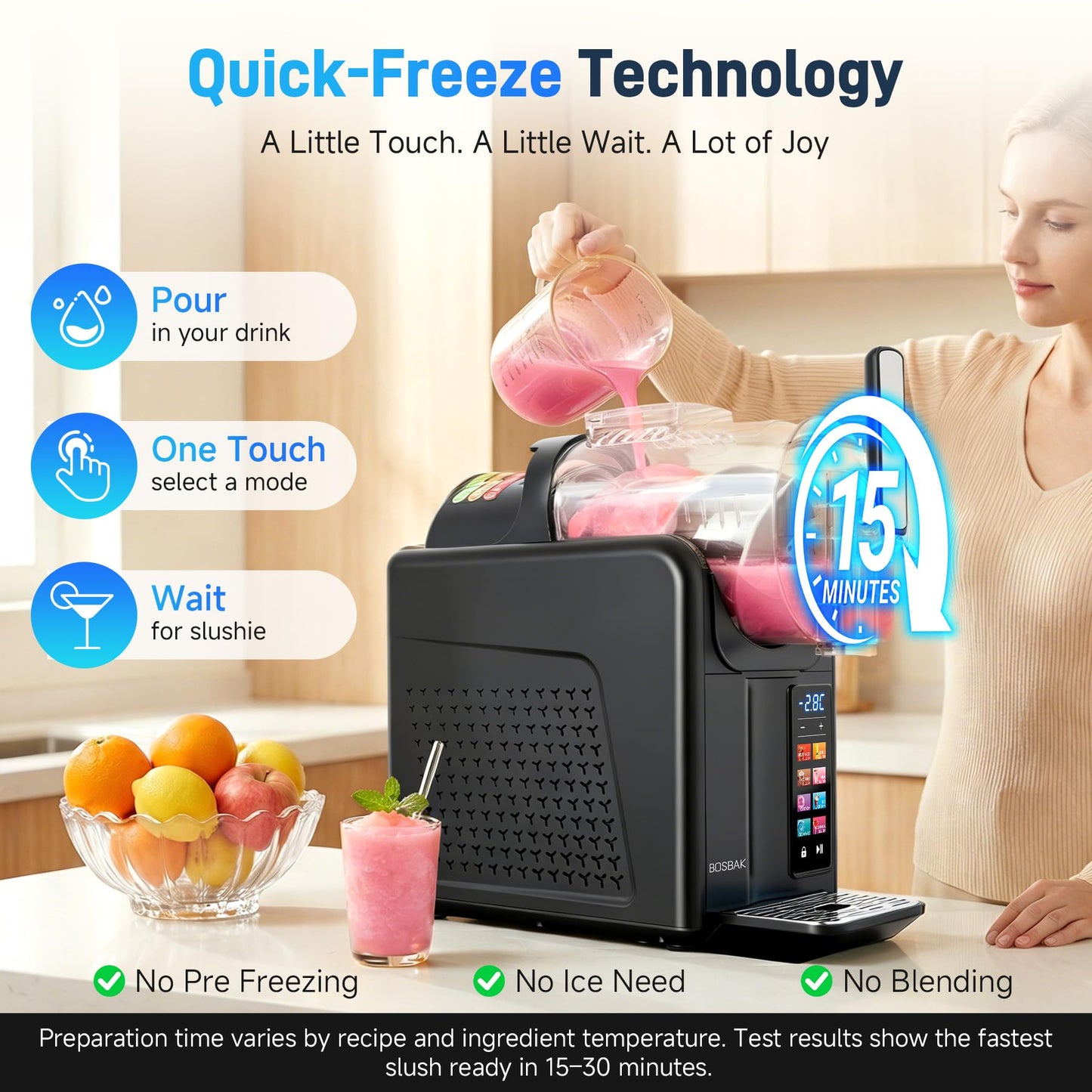 12Lx 3 Tanks Slushy Machine Commercial, Triple Tank Industrial Slushie & Margarita Machine, Large Frozen Drinks Machine to Make Frozen Cocktail, Slush and More for Bar, Restaurant, Party, Event